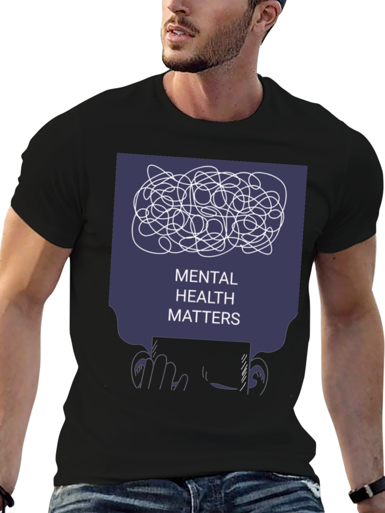 Black Mental Health Matters T-Shirt - Awareness & Support view 6