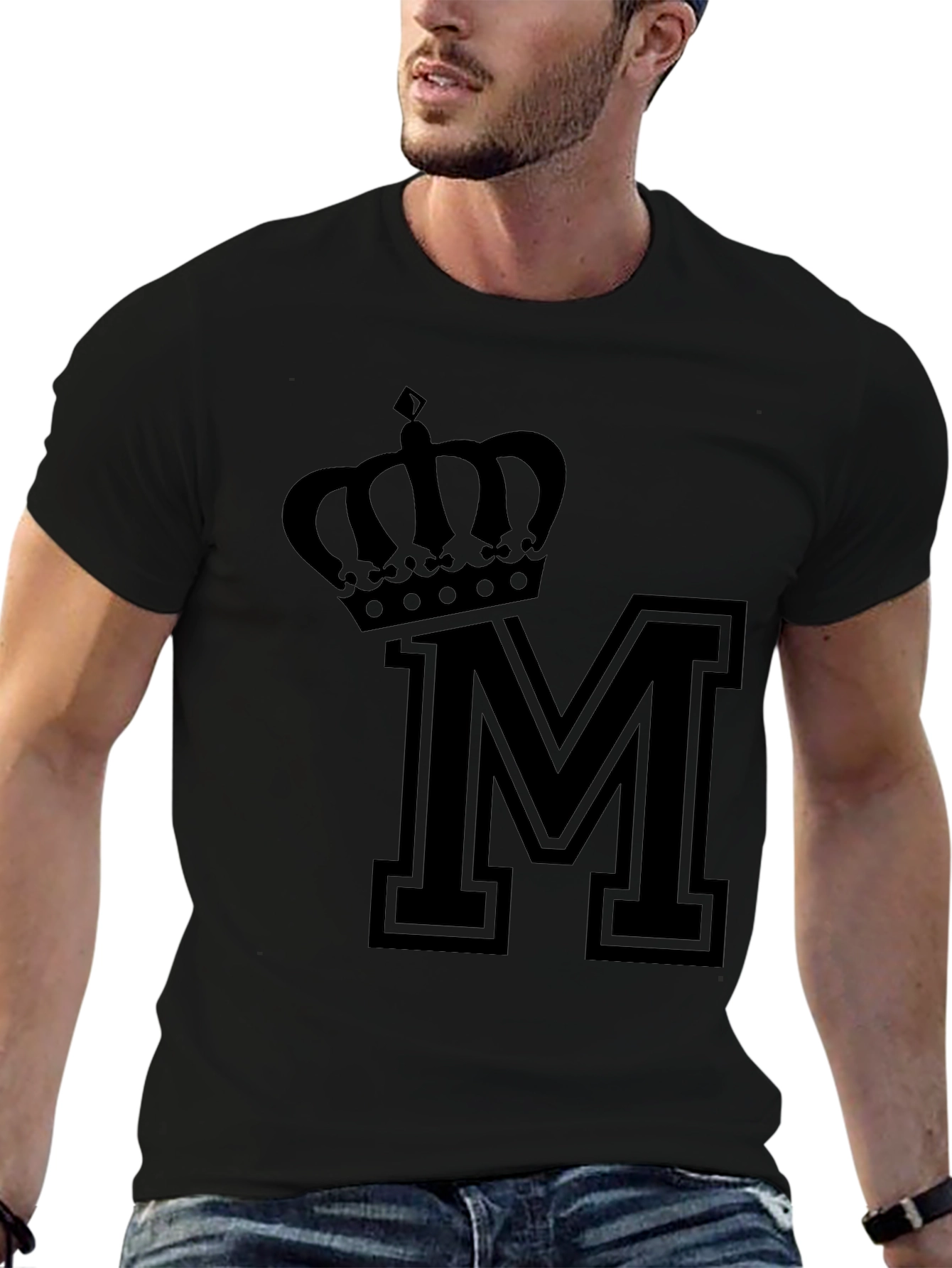 Black Crown M Black T-Shirt view 6