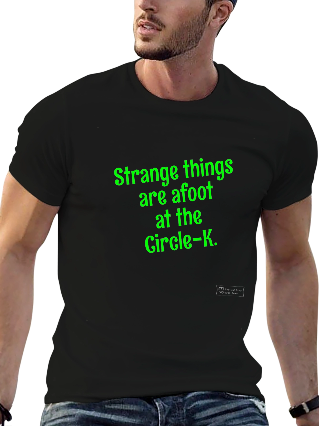 Black Strange Things are Afoot at the Circle-K T-Shirt view 6