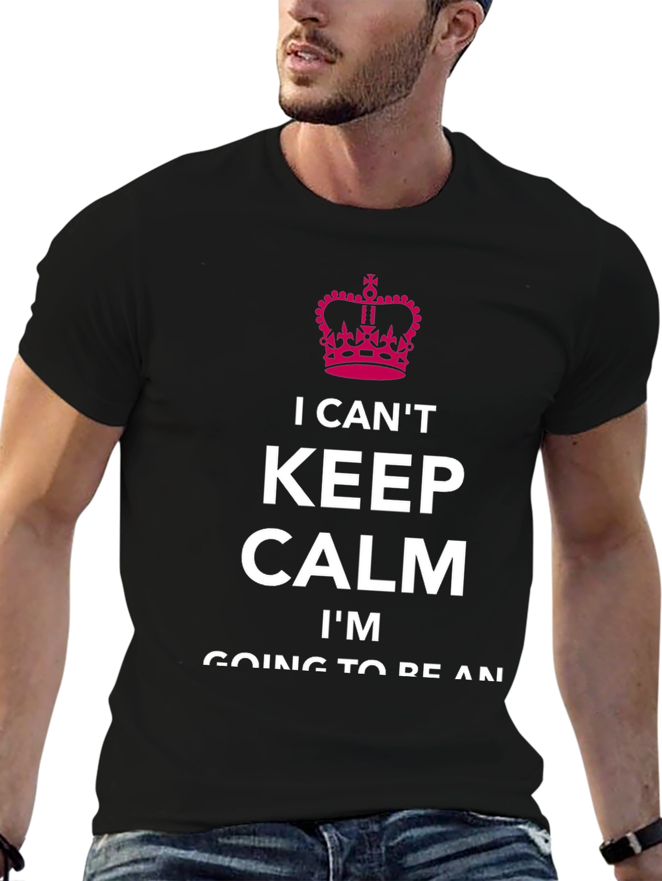 Black I Can't Keep Calm T-Shirt view 6