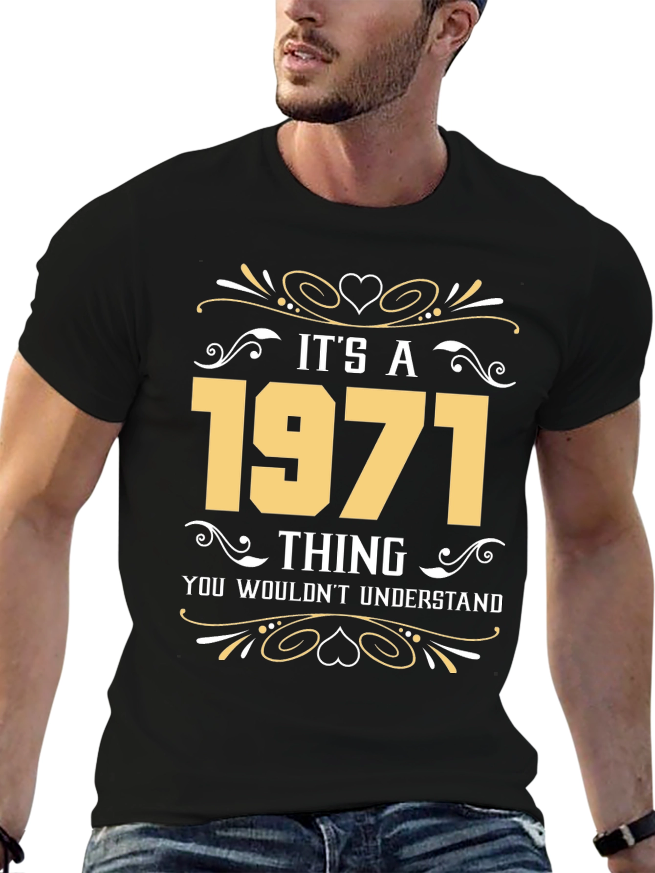 Black It's a 1971 Thing T-Shirt view 6
