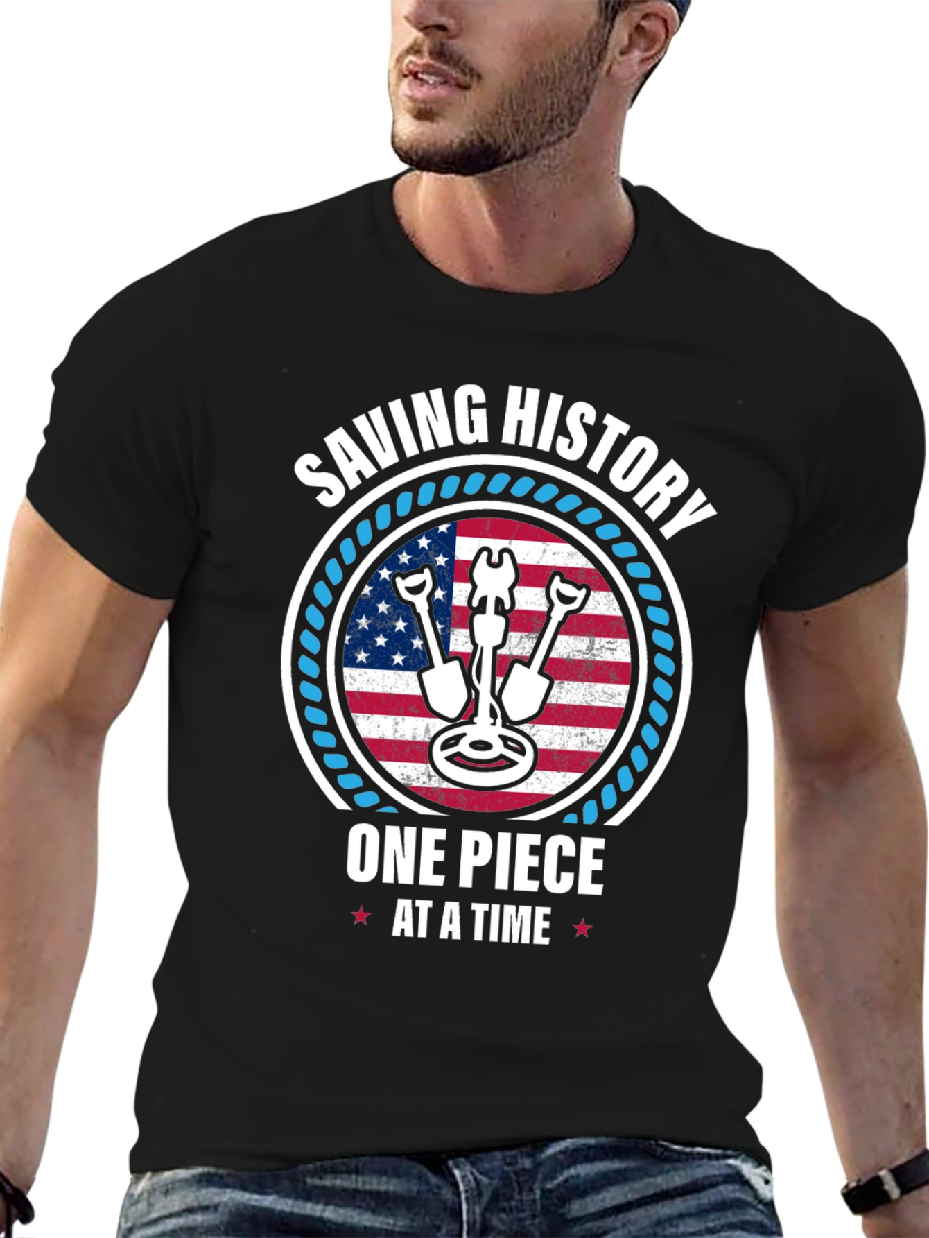 Black History Hunter Tee - Save History One Piece at a Time T-Shirt view 6