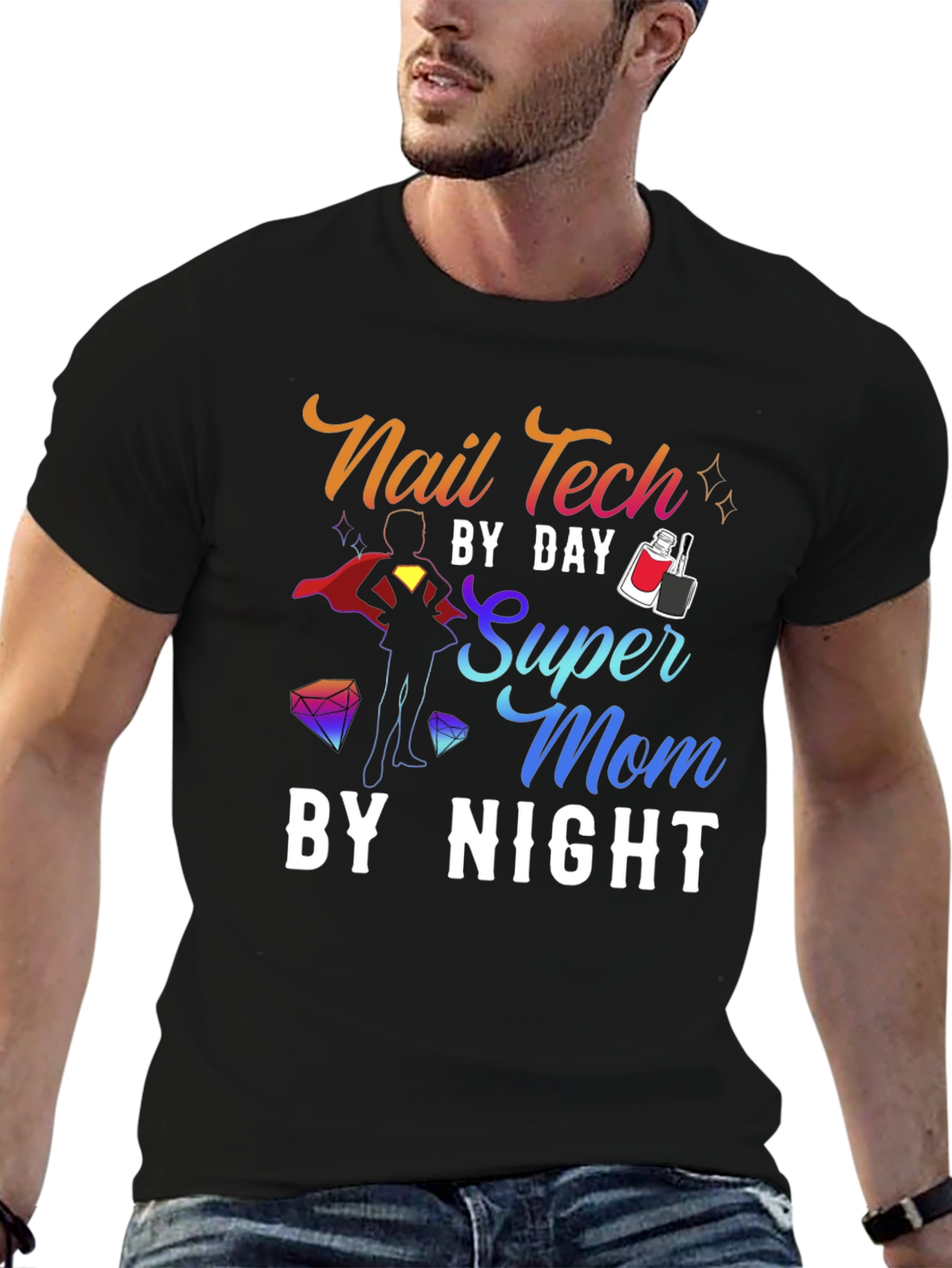 Nail Tech Super Mom T-Shirt - 6