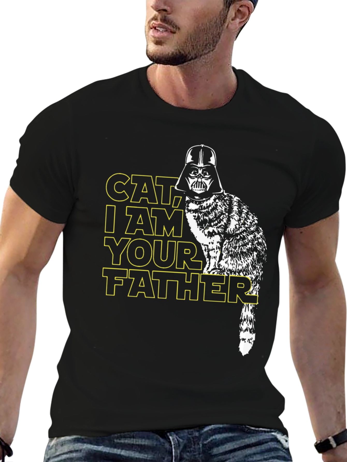 Black Cat I Am Your Father Graphic Tee view 6