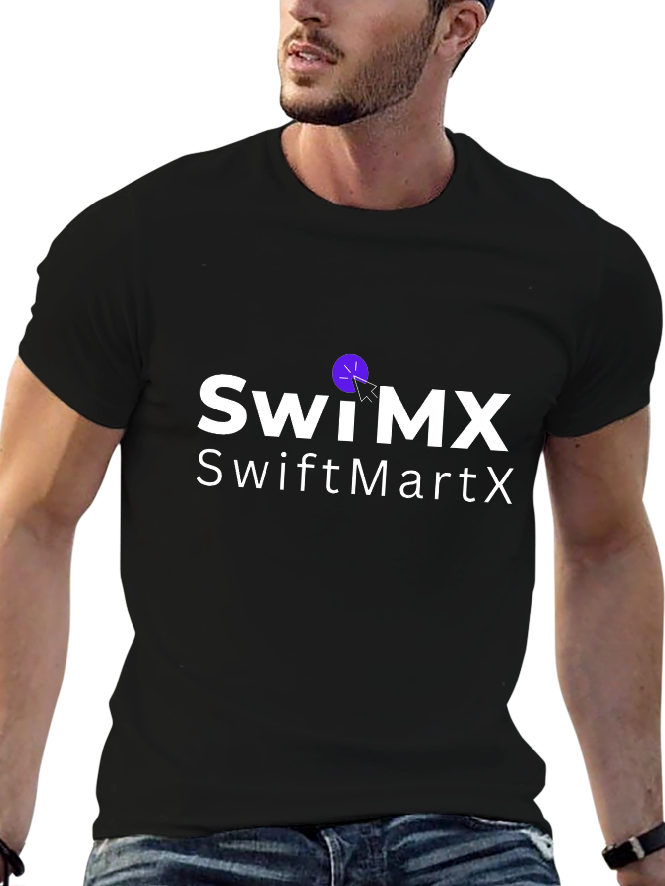 Black SwinMX SwiftMartX Black T-Shirt view 6