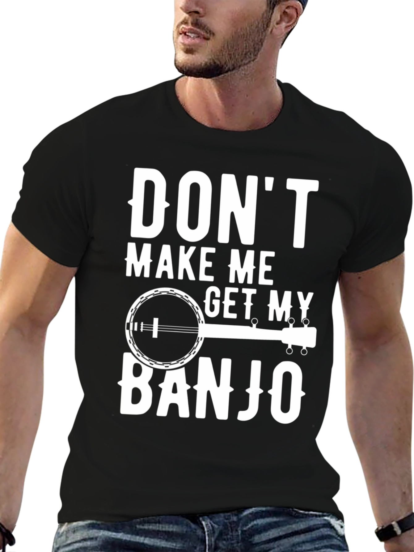 Black Don't Make Me Get My Banjo T-Shirt view 6