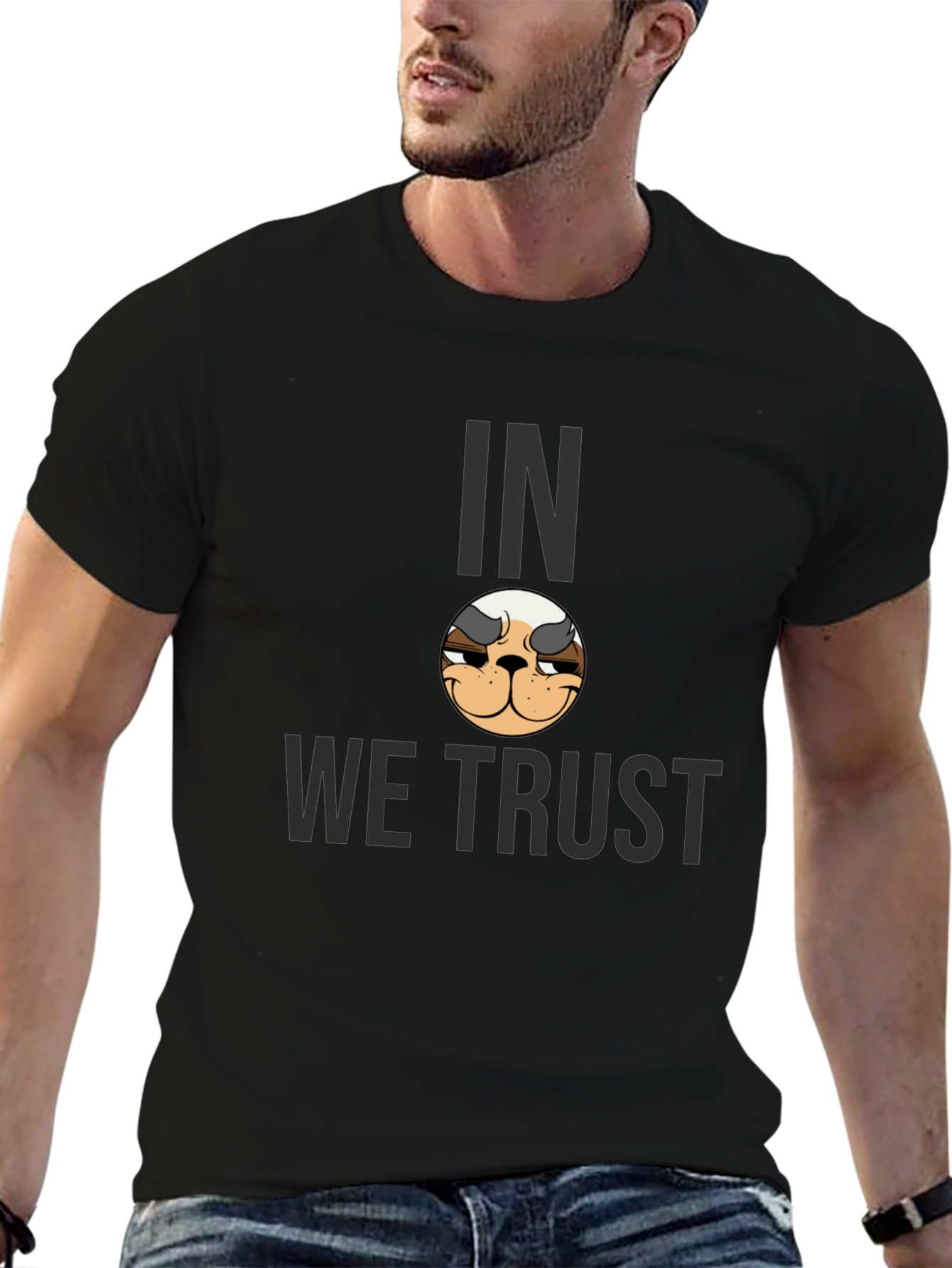 Black In Doge We Trust Graphic Tee - Black view 6