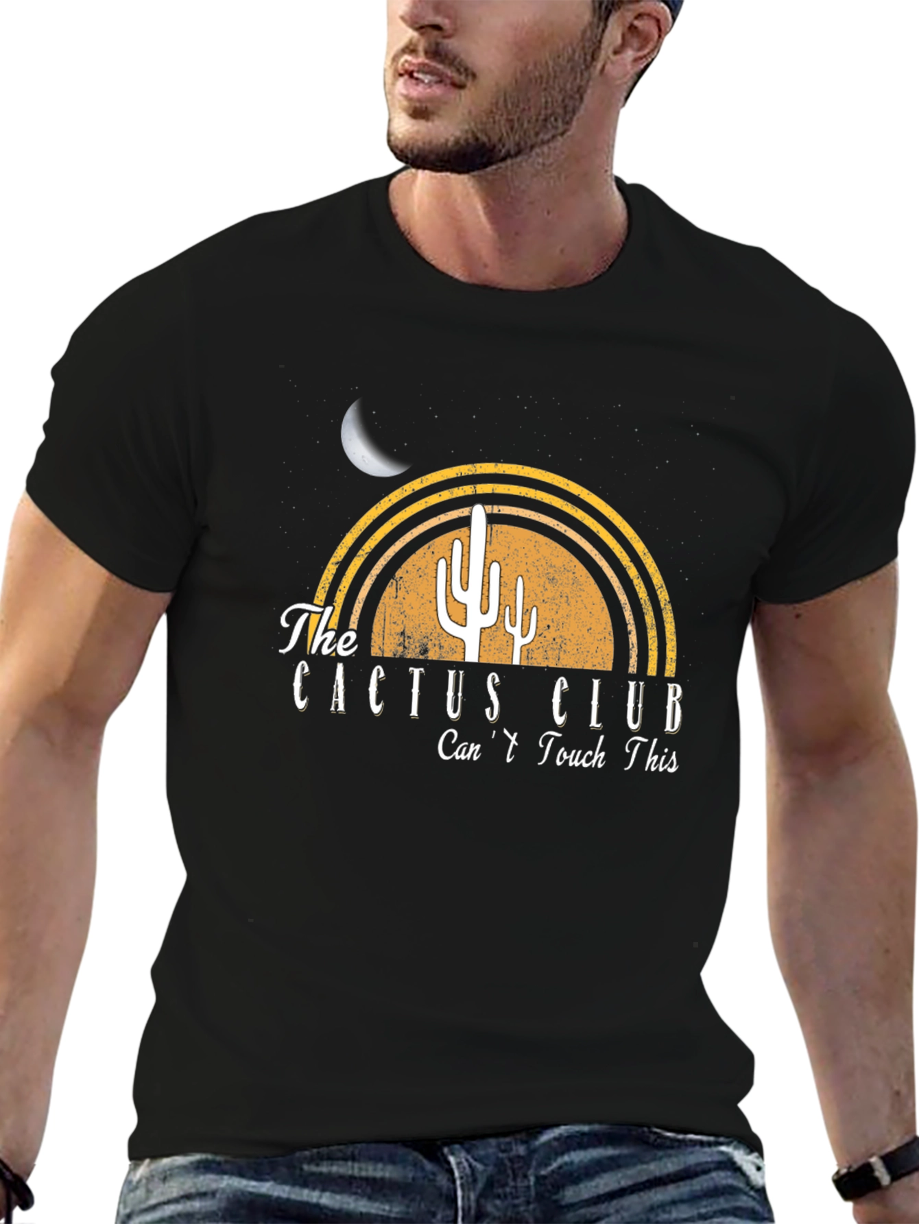 Black Cactus Club Graphic Tee - Can't Touch This view 6