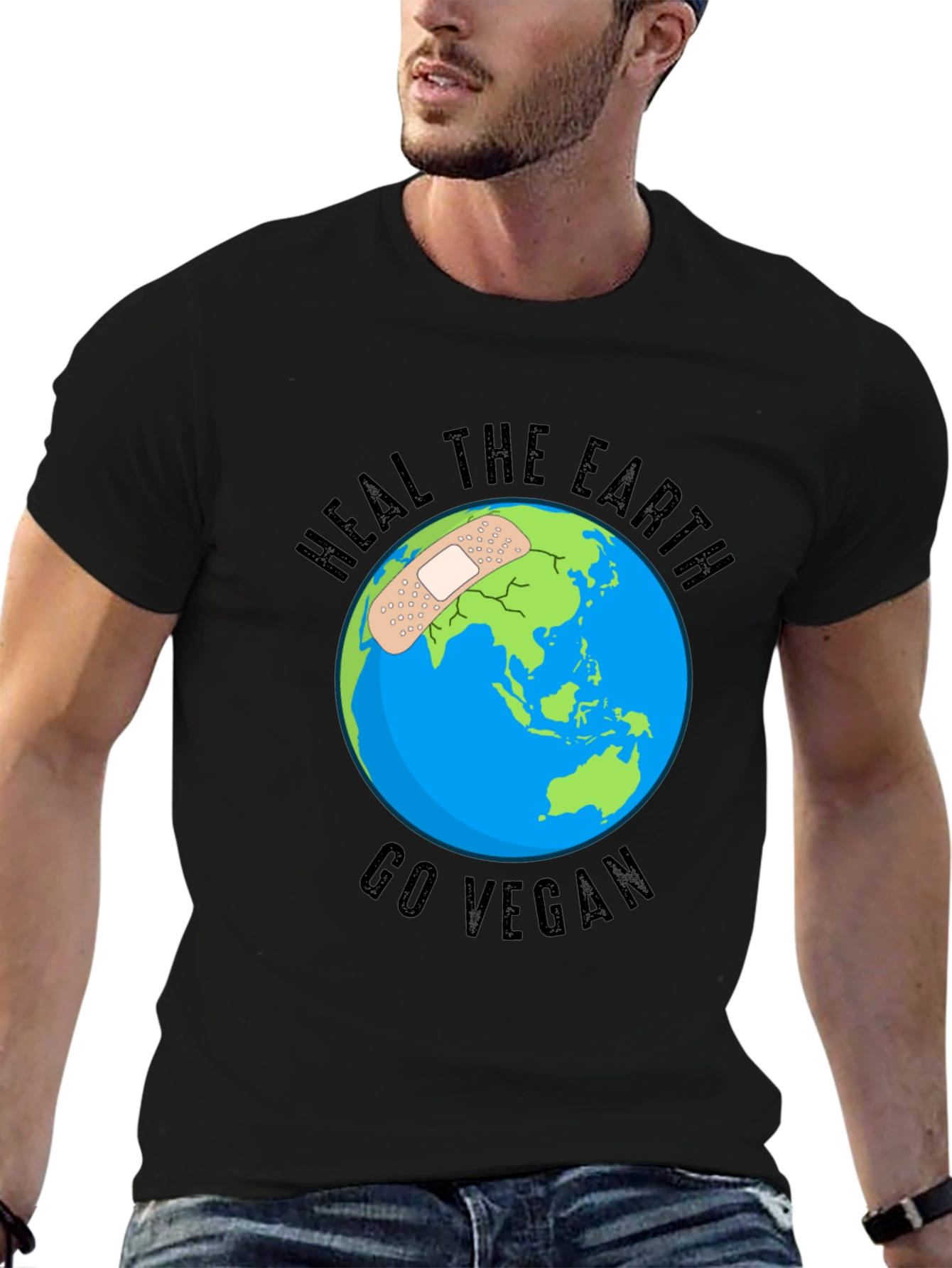 Heal the Earth Go Vegan T-Shirt - 6