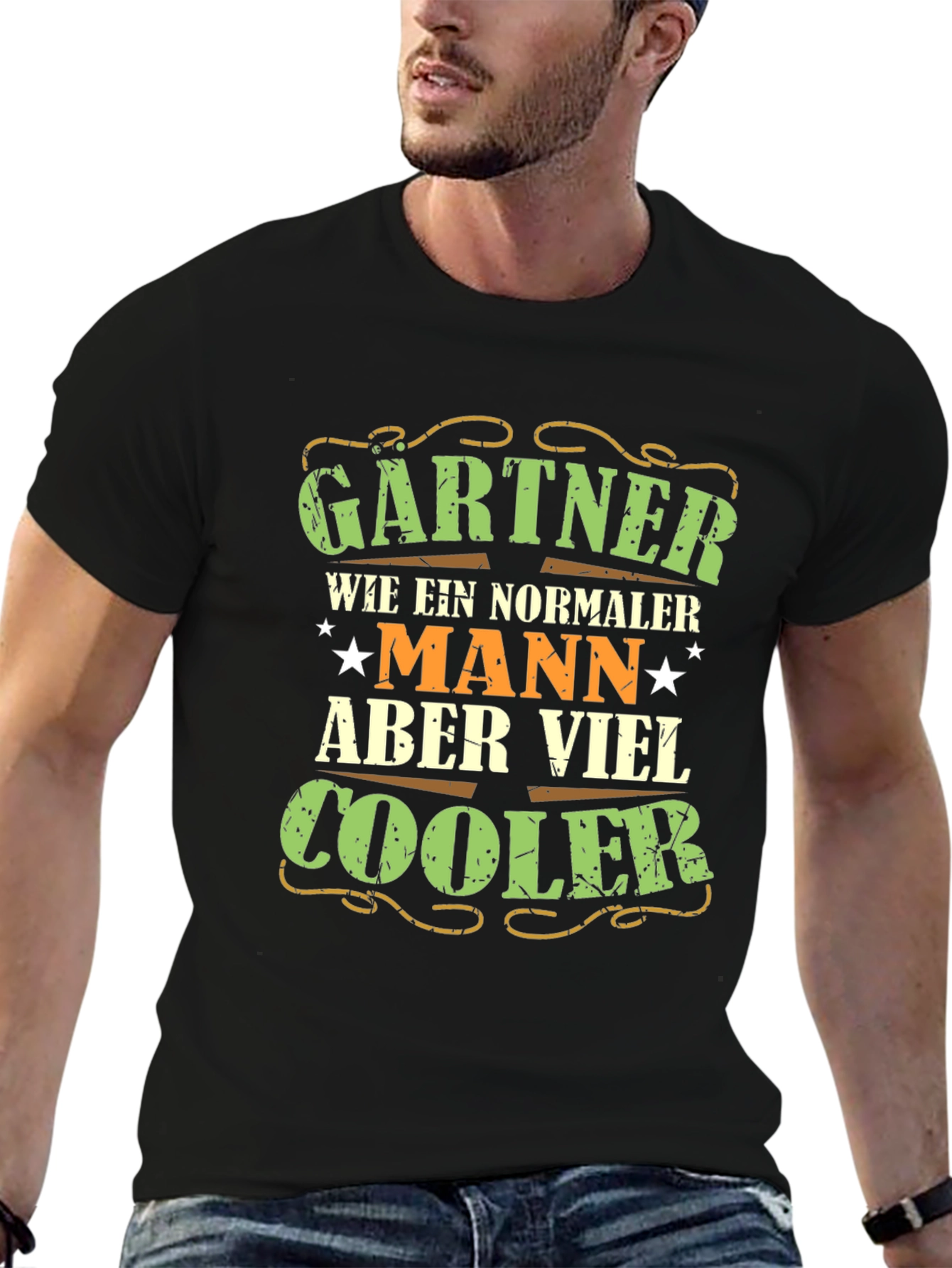 Black Gardener Cooler T-Shirt view 6