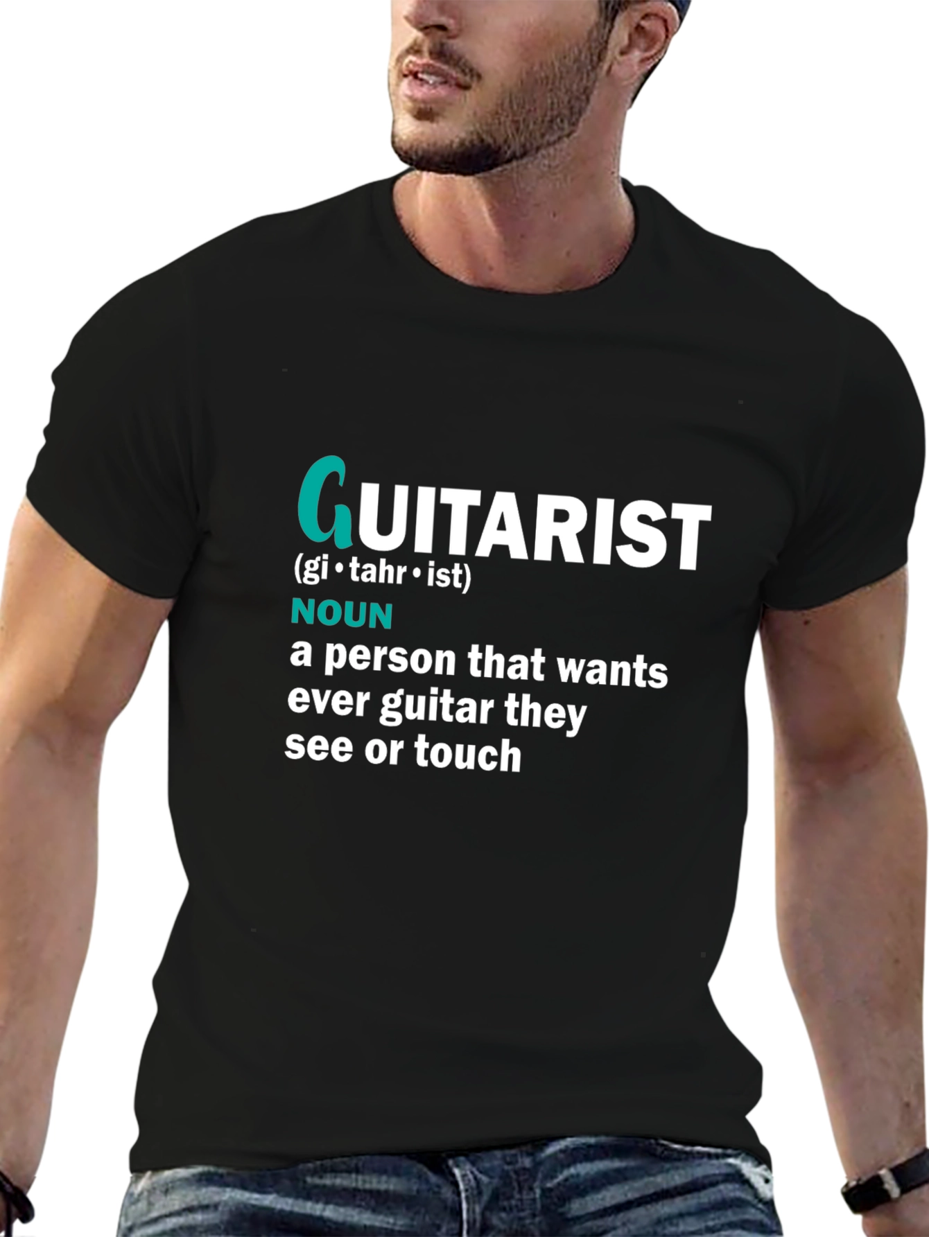 Guitarist Definition Black T-Shirt - 6