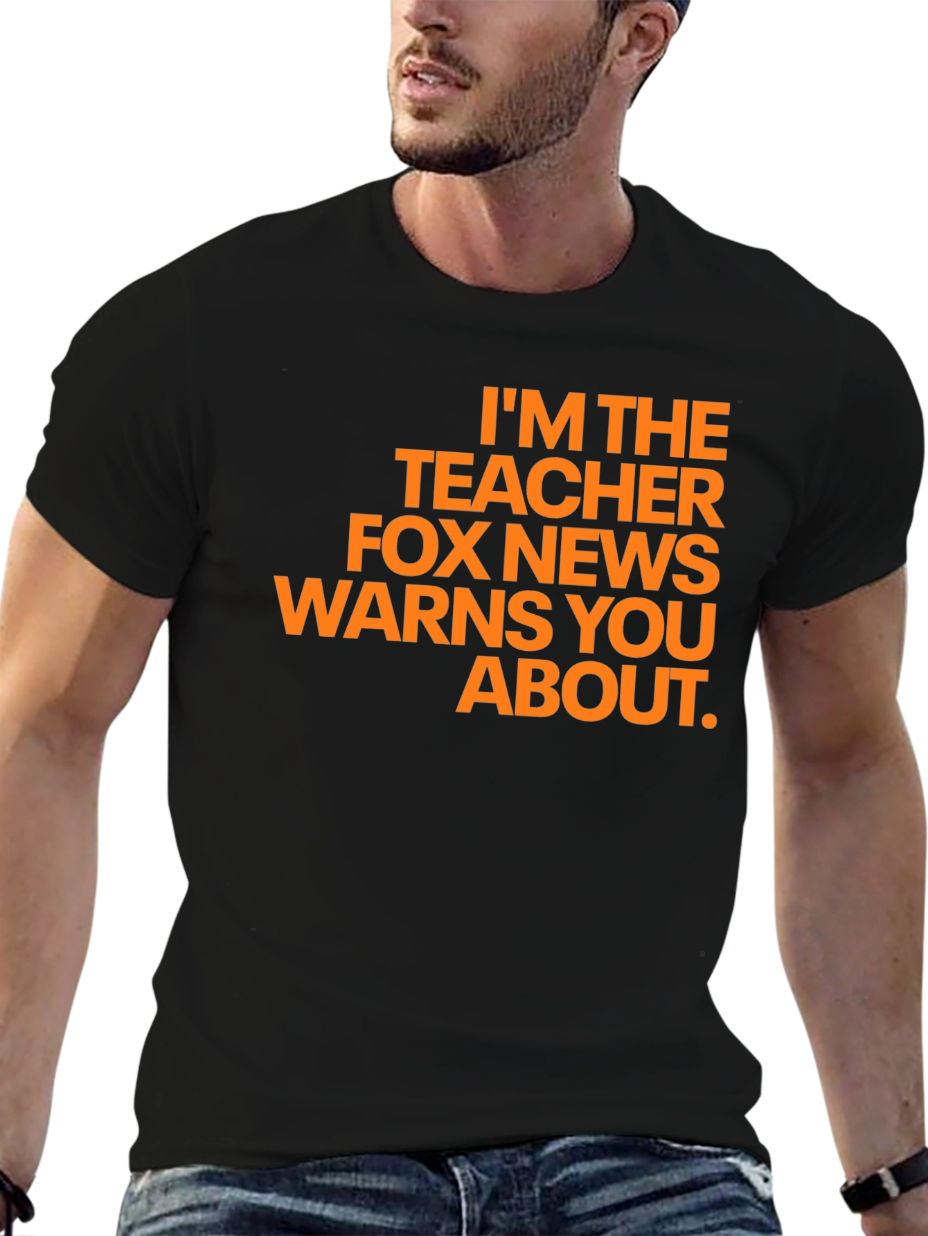 Black Teacher Fox News Warns You About T-Shirt view 6