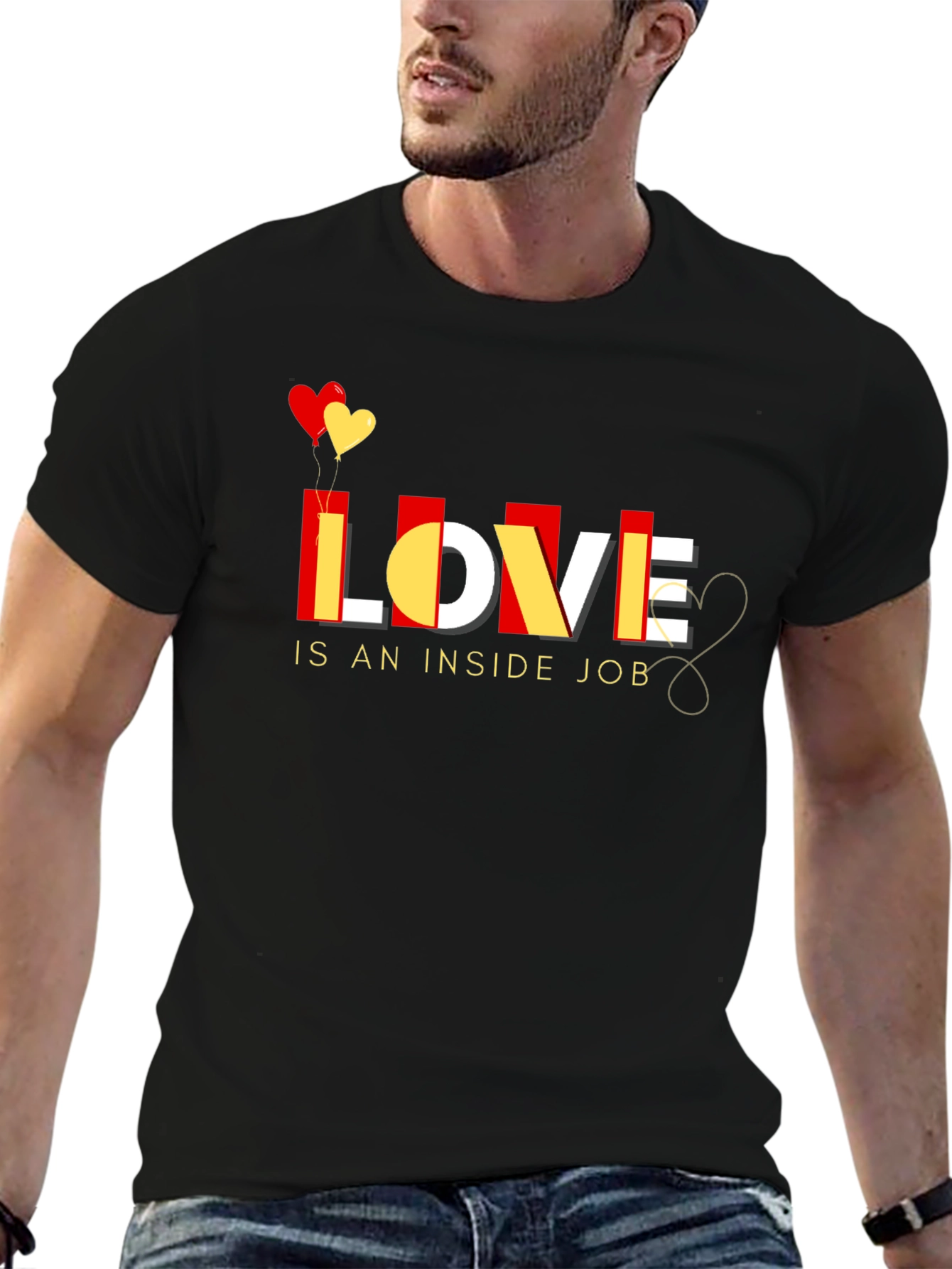 Black Love Is An Inside Job T-Shirt view 6