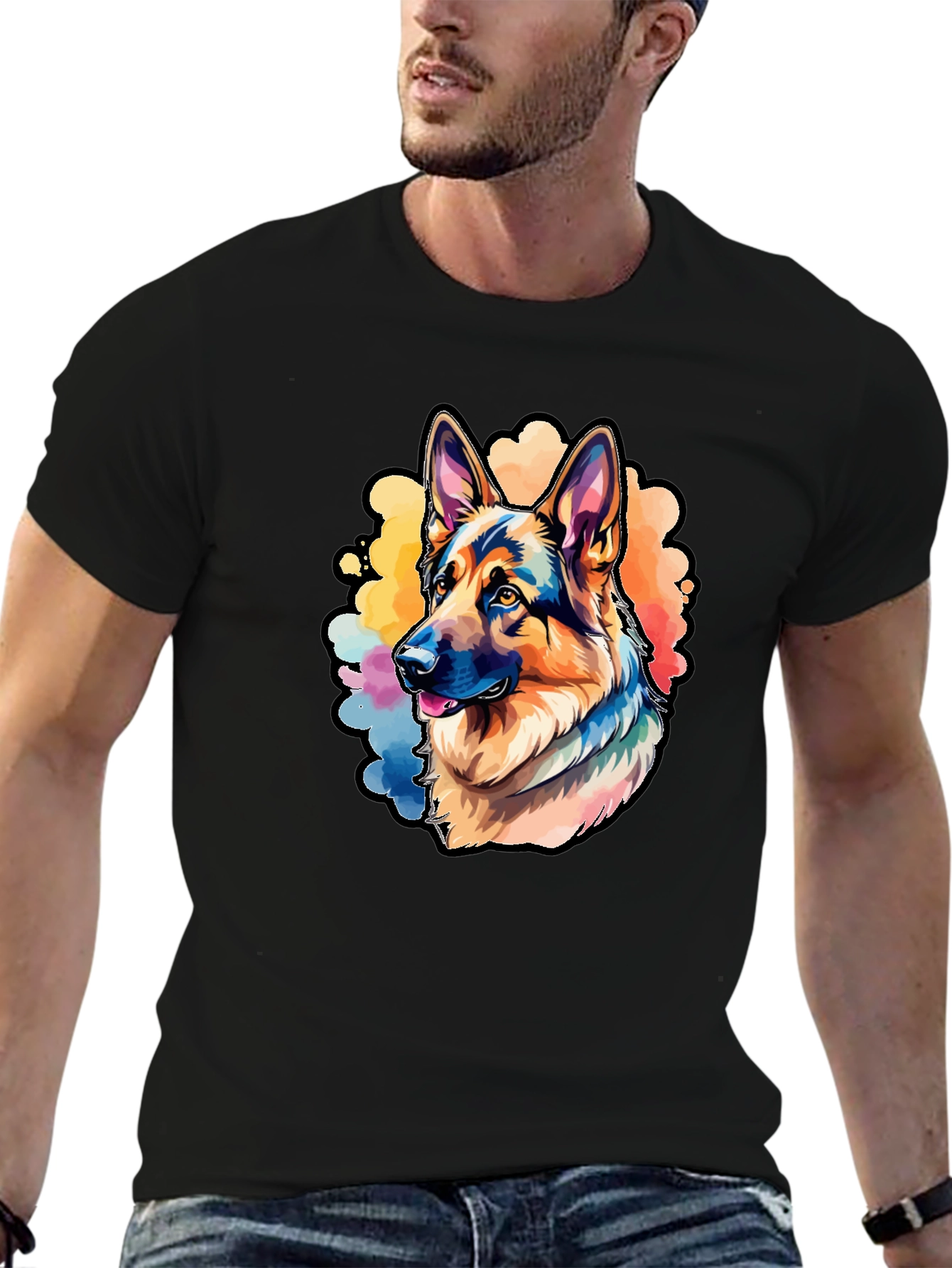 Black Dog Graphic T-Shirt view 6