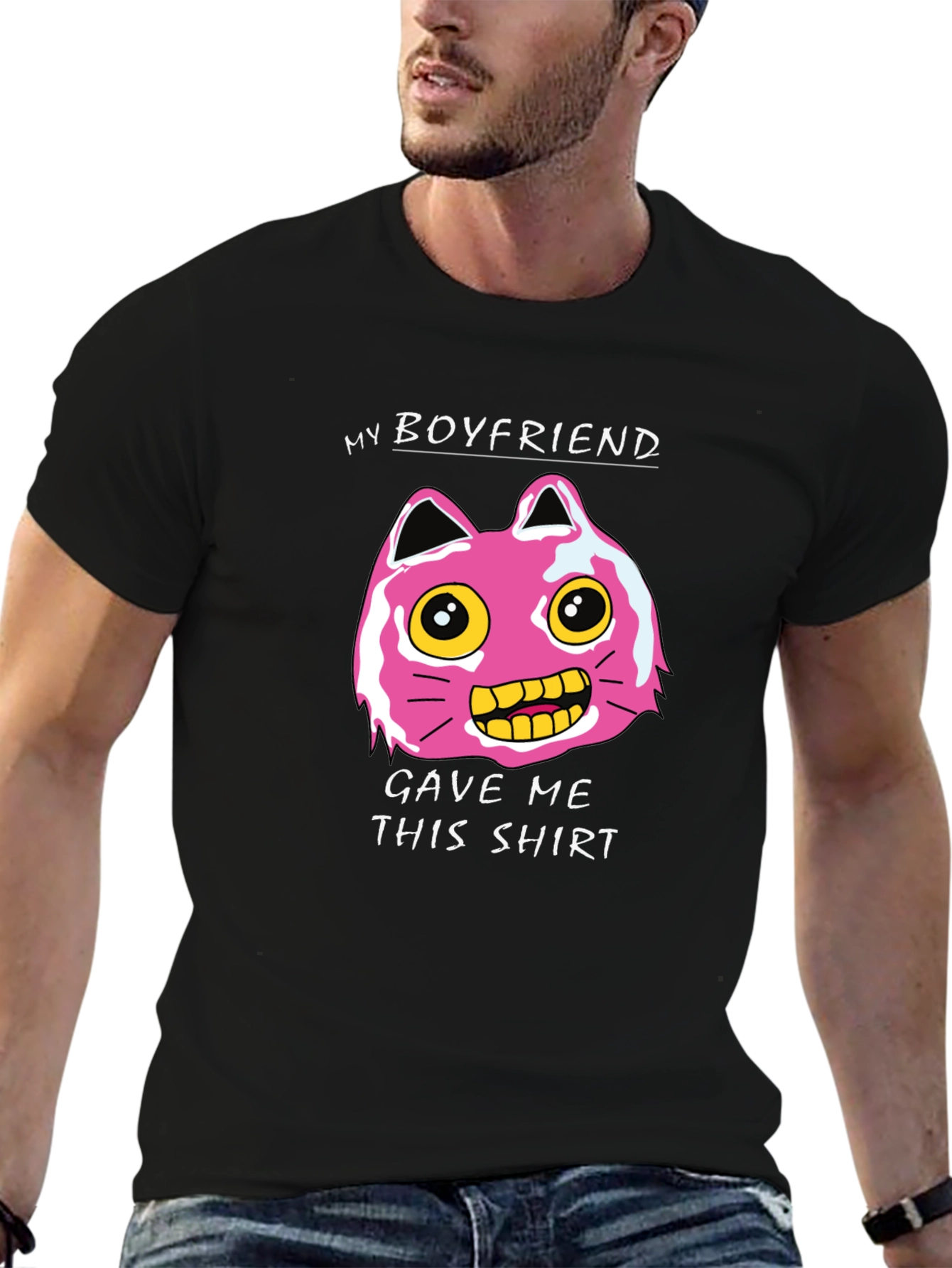 Black My Boyfriend Gave Me This Shirt Graphic Tee view 6