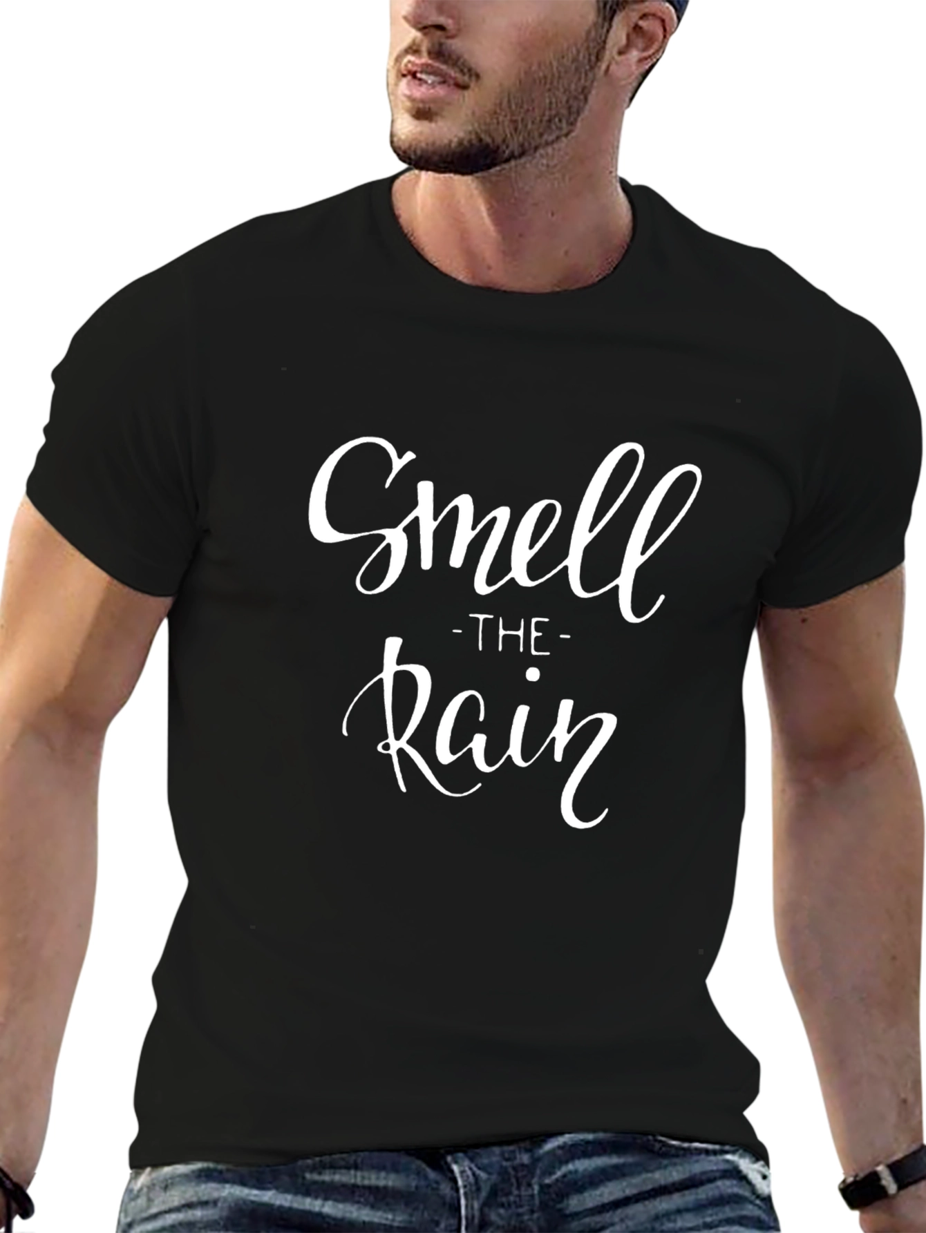 Black Smell The Rain Graphic T-Shirt view 6