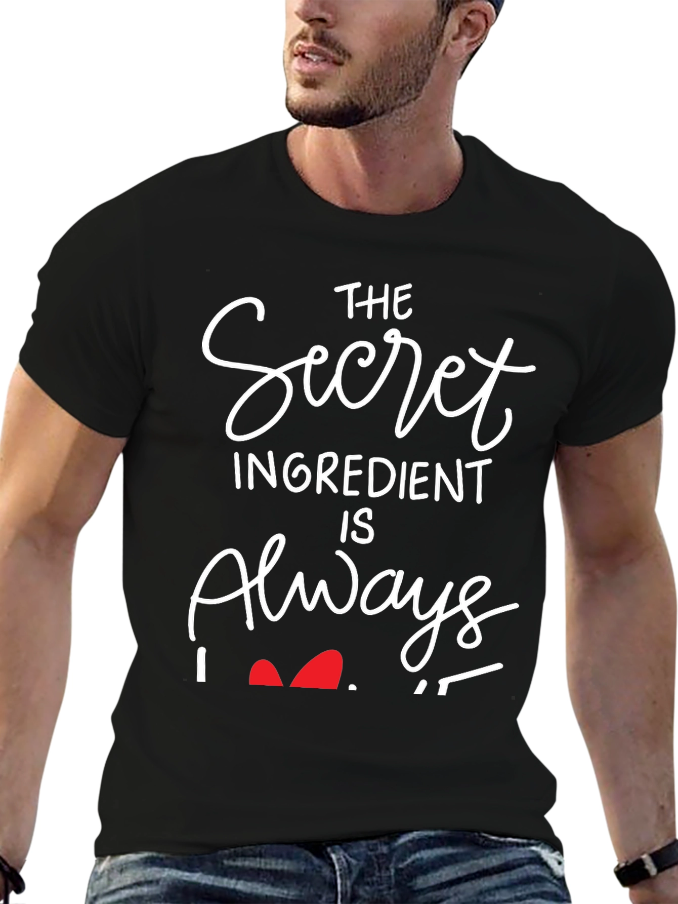 Black Secret Ingredient Is Always Love T-Shirt view 6