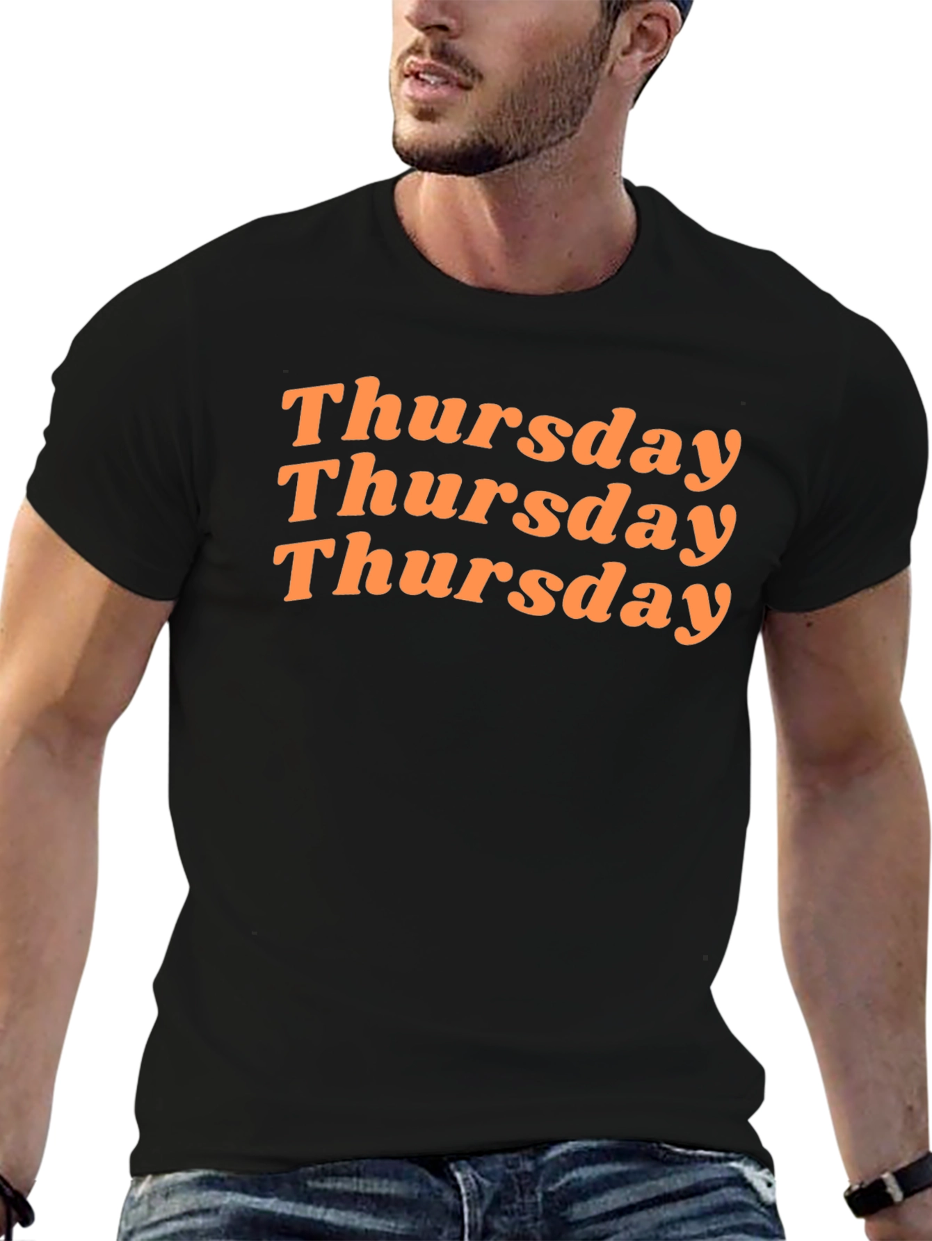 Black Thursday Graphic Tee - Black Cotton Blend view 6