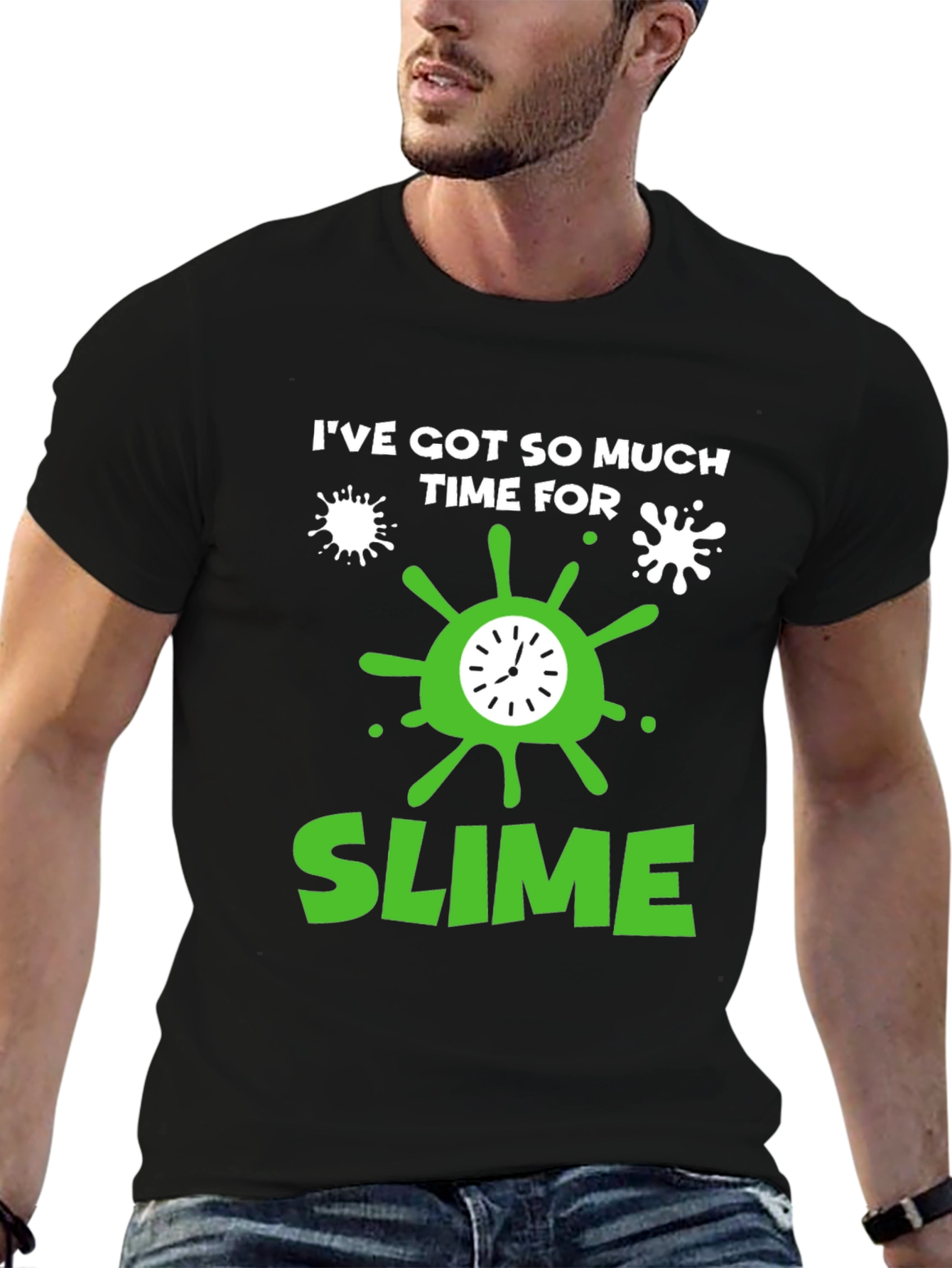 Black Time for Slime Black Graphic Tee view 6