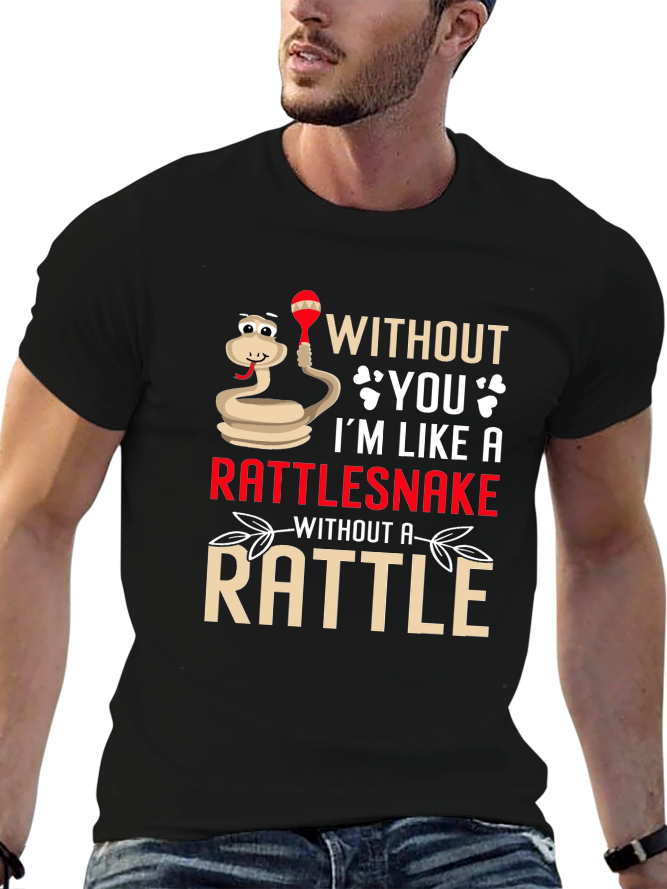 Black Rattlesnake Without A Rattle Funny T-Shirt view 6