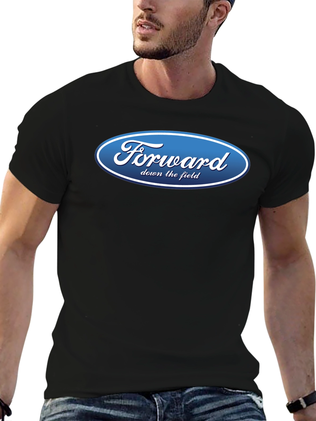 Black Forward Down The Field Graphic T-Shirt view 6