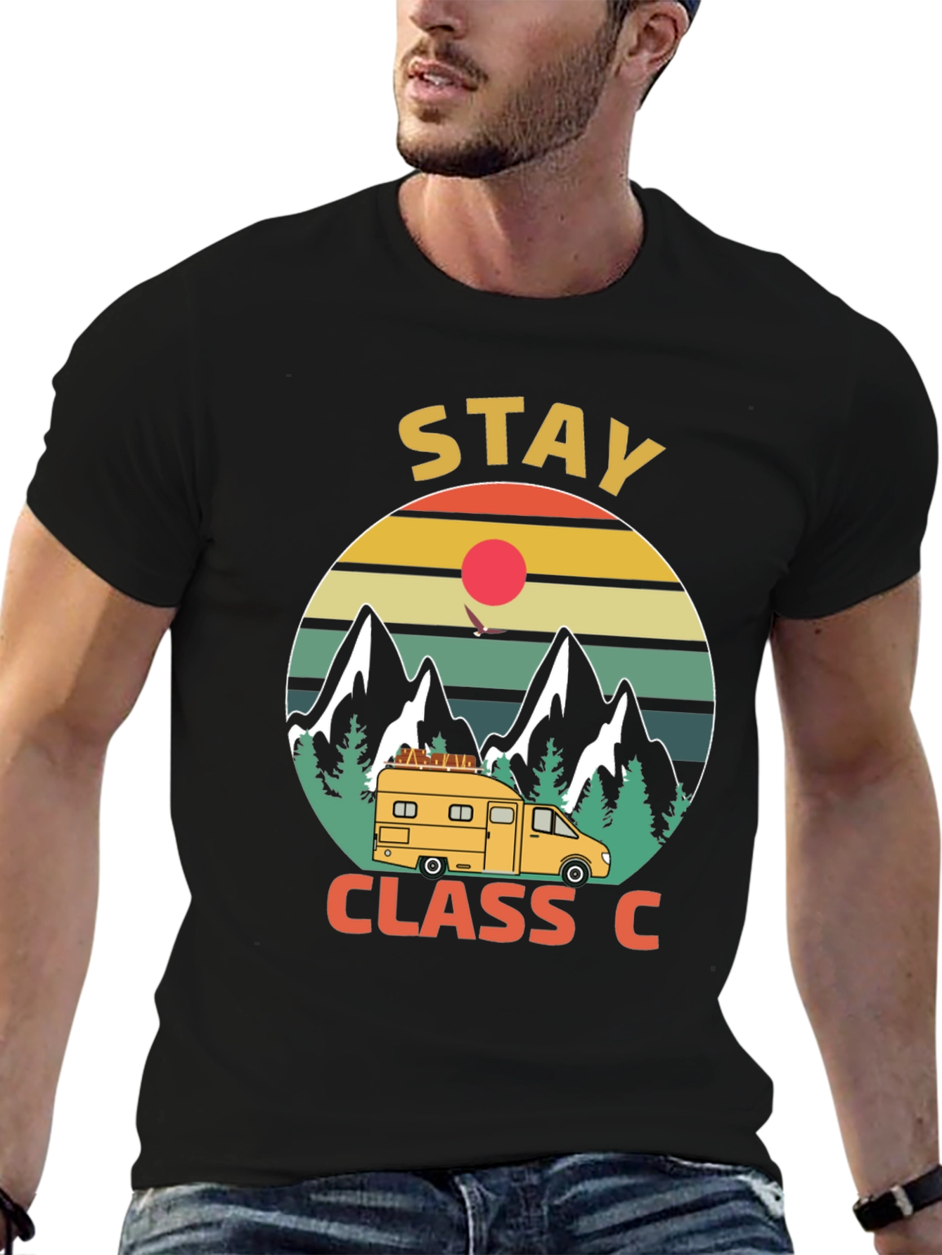 Stay Class C Camping T-Shirt - Mountain Adventure - 6