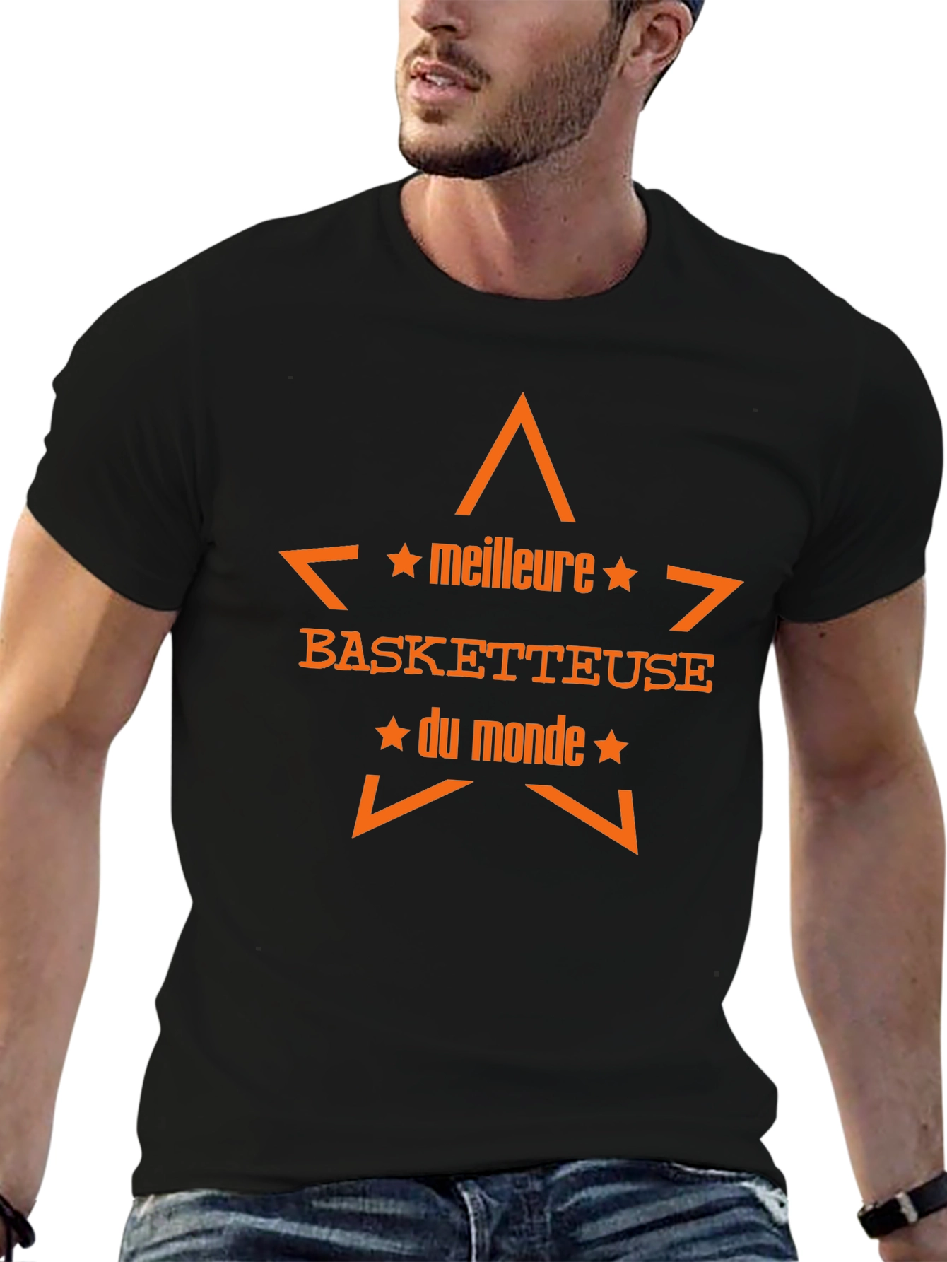 Black Best Basketball Player in the World T-Shirt view 6