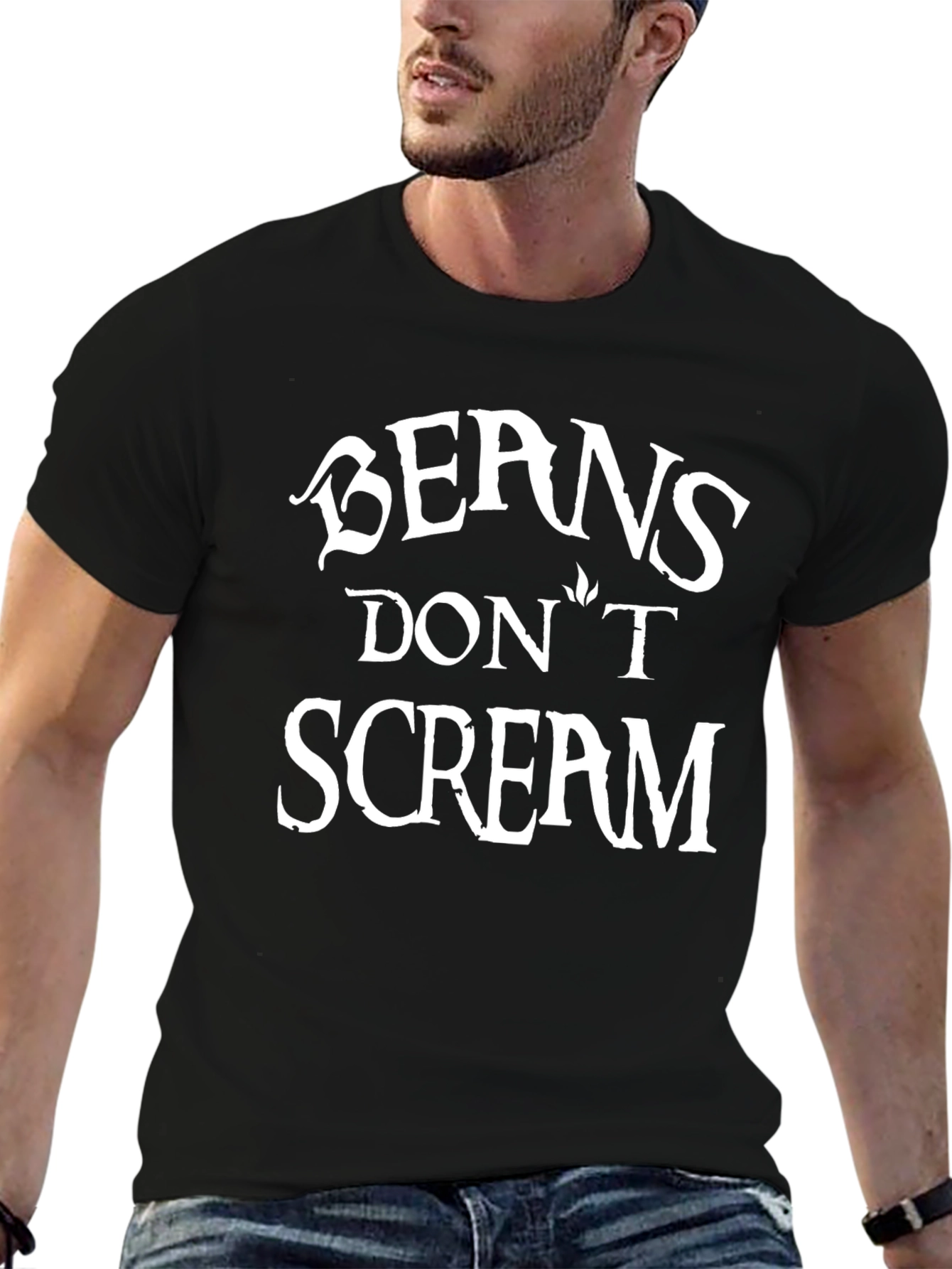 Black Beans Don't Scream Black T-Shirt Novelty Funny Sarcastic Graphic Tee view 6