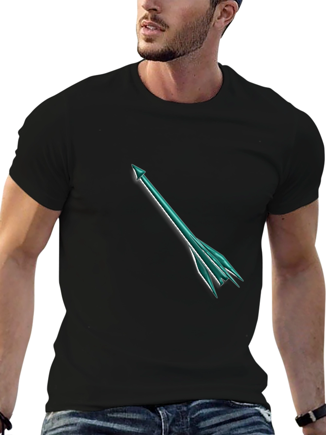 Black Arrow Graphic T-Shirt - Modern Style view 6