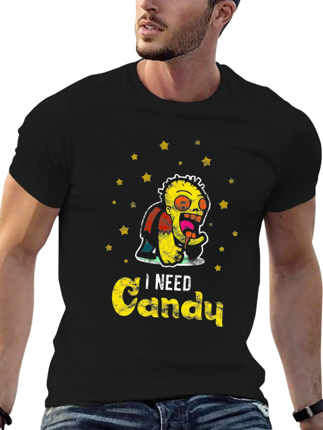Zombie 'I Need Candy' Graphic T-Shirt - 6