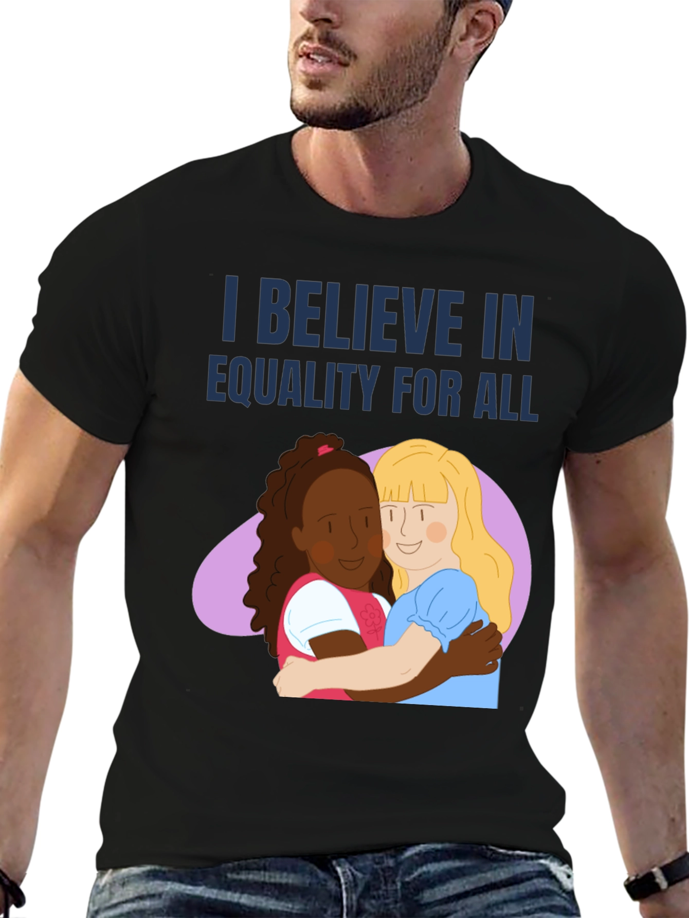 Black Equality for All Graphic Tee view 6