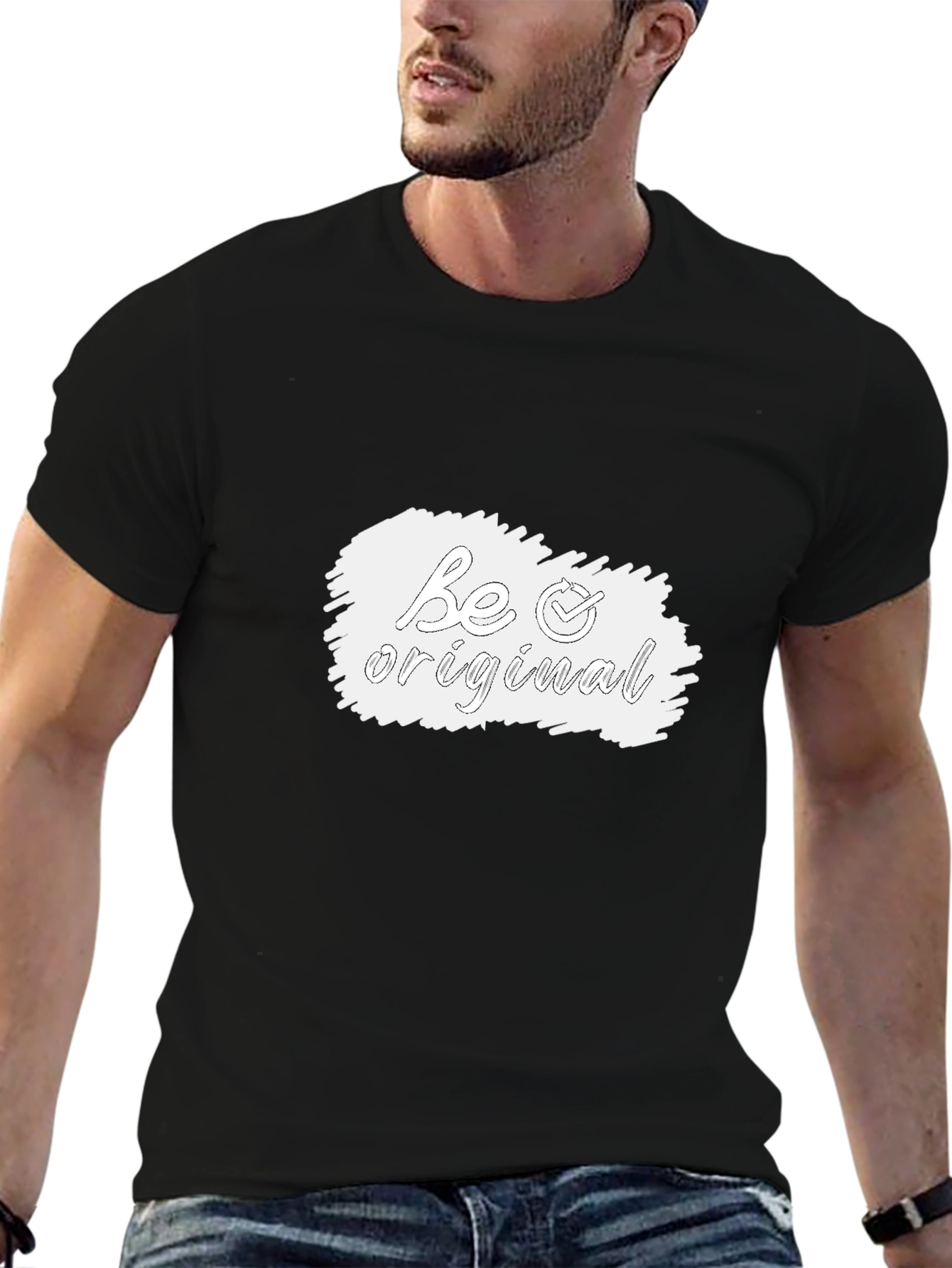 Black Be Original Graphic T-Shirt - Black view 6
