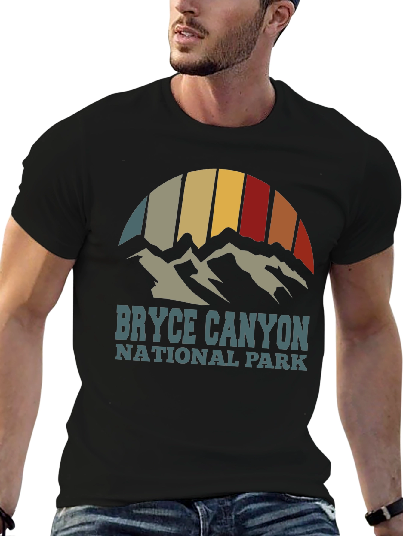 Black Bryce Canyon National Park Graphic T-Shirt view 6