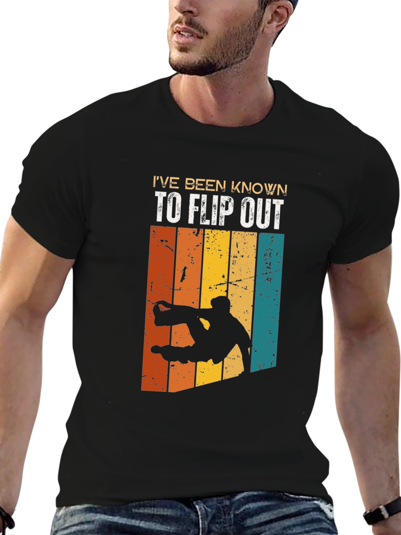 Black I've Been Known To Flip Out T-Shirt view 6