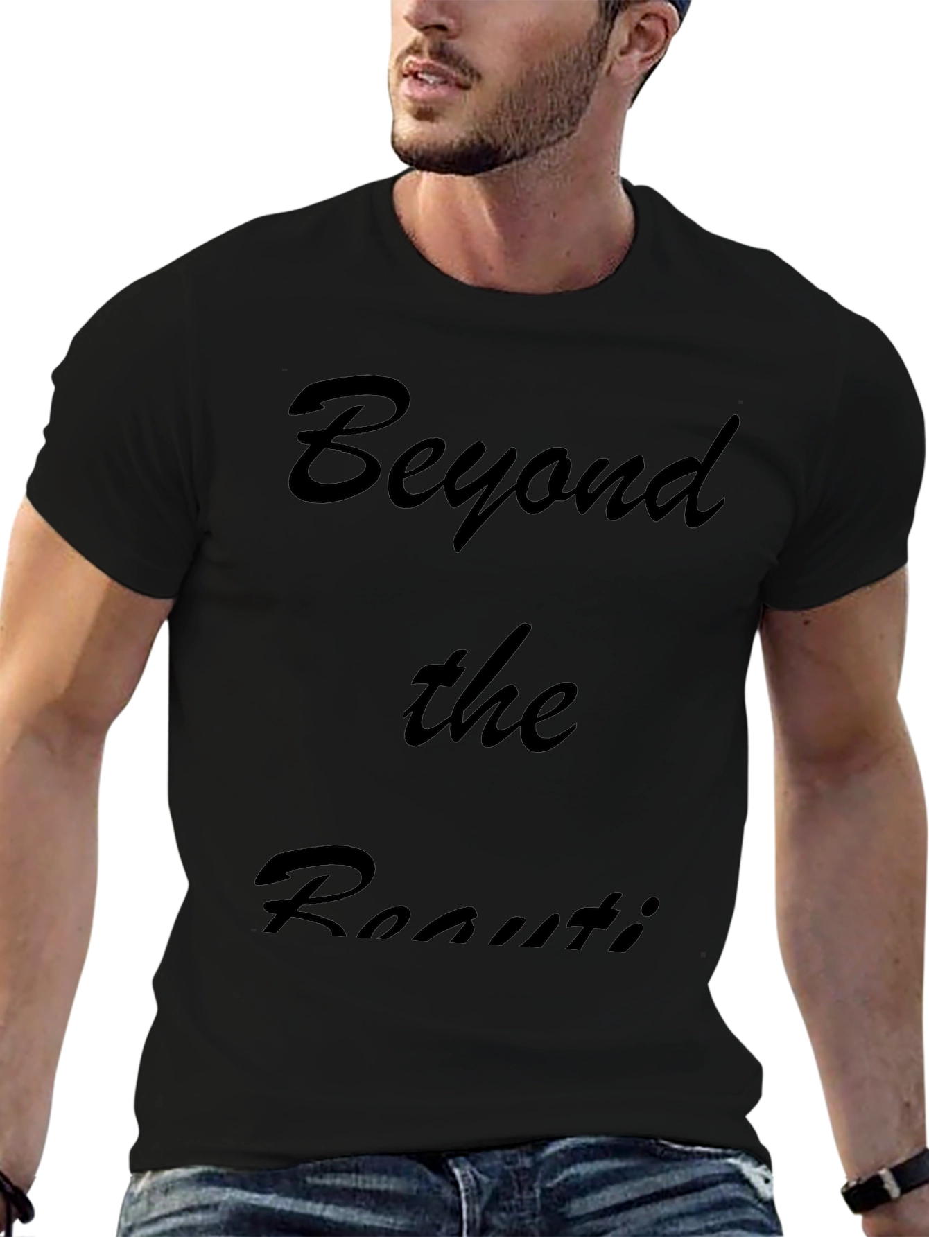 Black Beyond the Routine Black Graphic Tee view 6