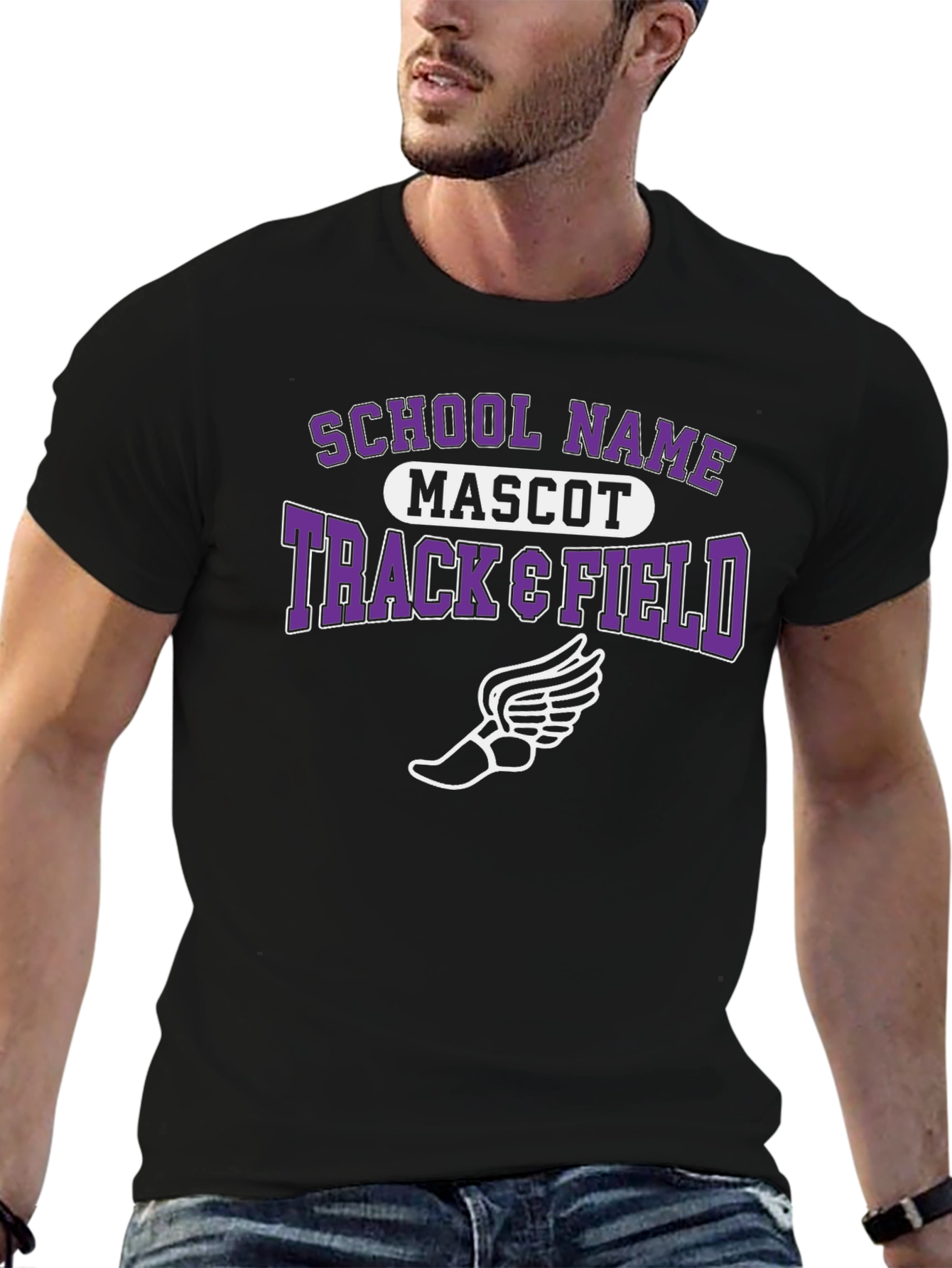 Track & Field T-Shirt - School Mascot Tee - 6