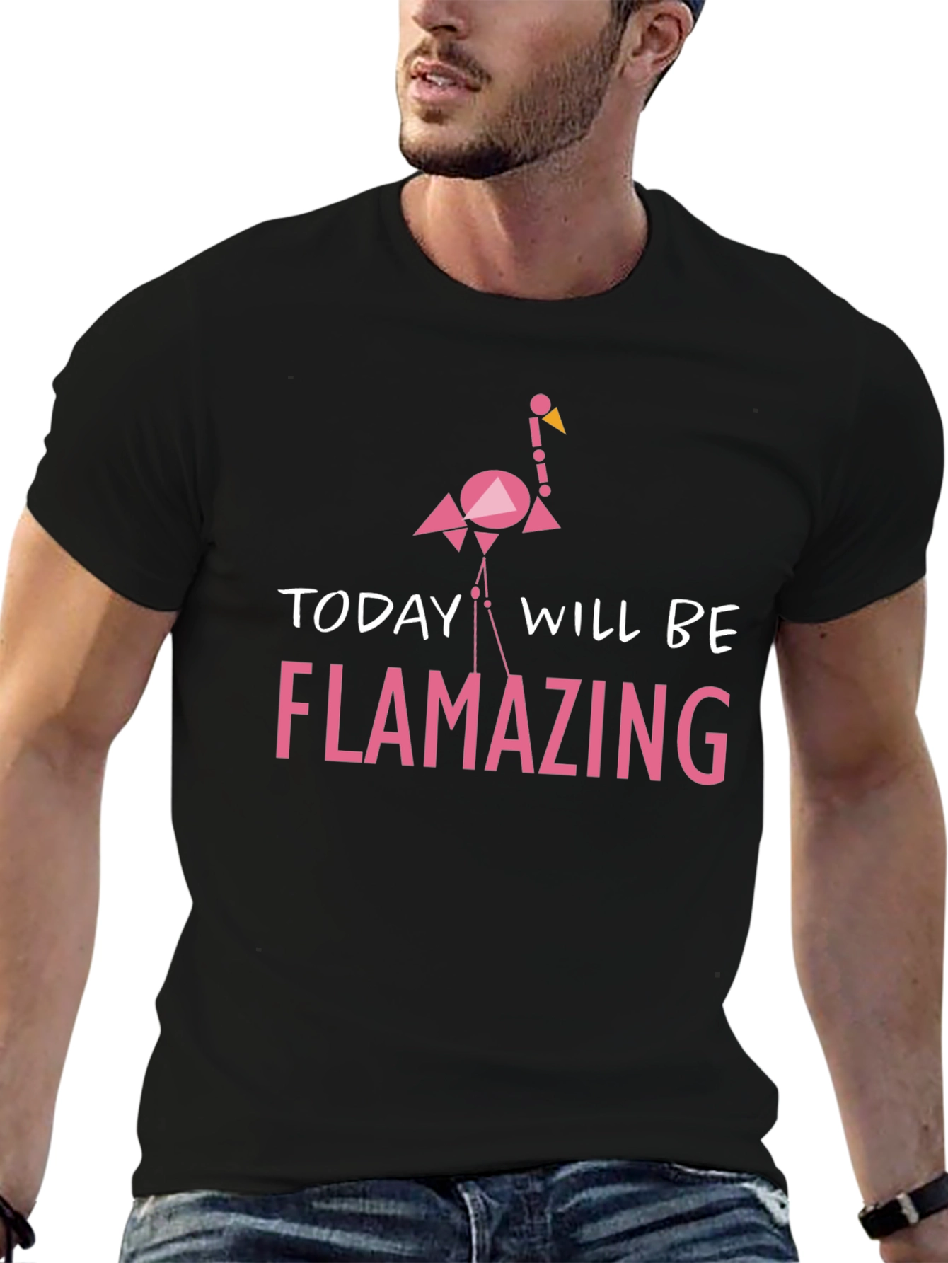 Black Flamazing Graphic T-Shirt view 6