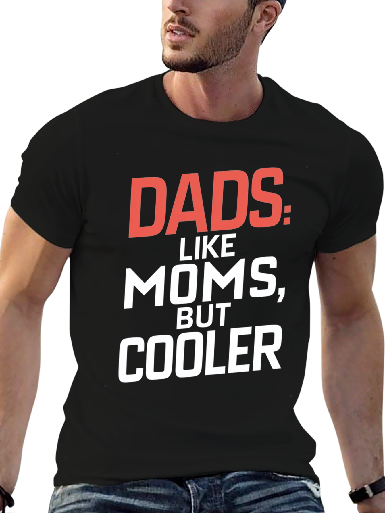 Black Dads Cooler T-Shirt - Black Graphic Tee view 6