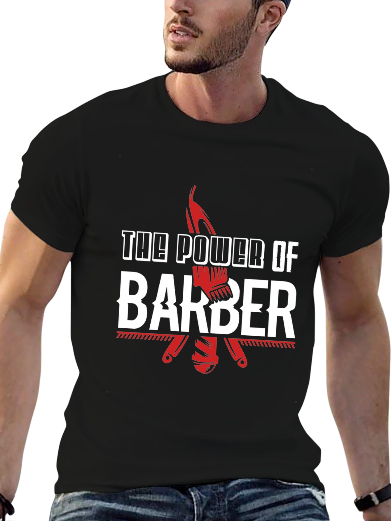 The Power of Barber T-Shirt - Stylish Graphic Tee - 6