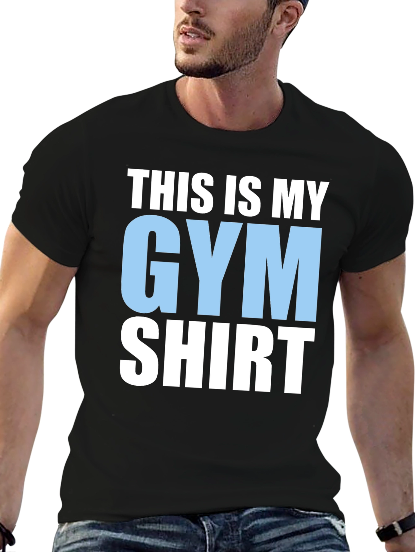 Black Gym Shirt: This Is My Gym Shirt view 6