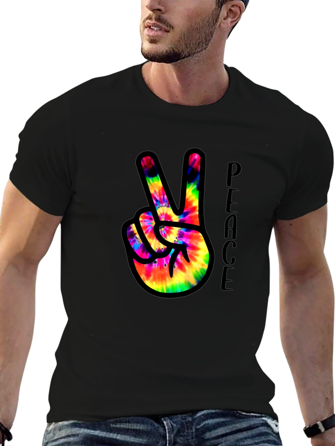 Peace Sign Tie-Dye T-Shirt - 6