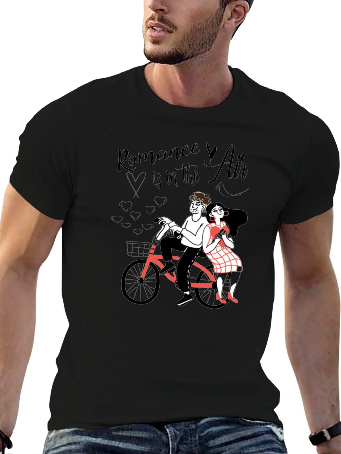 Black Romance in the Air Graphic Tee view 6