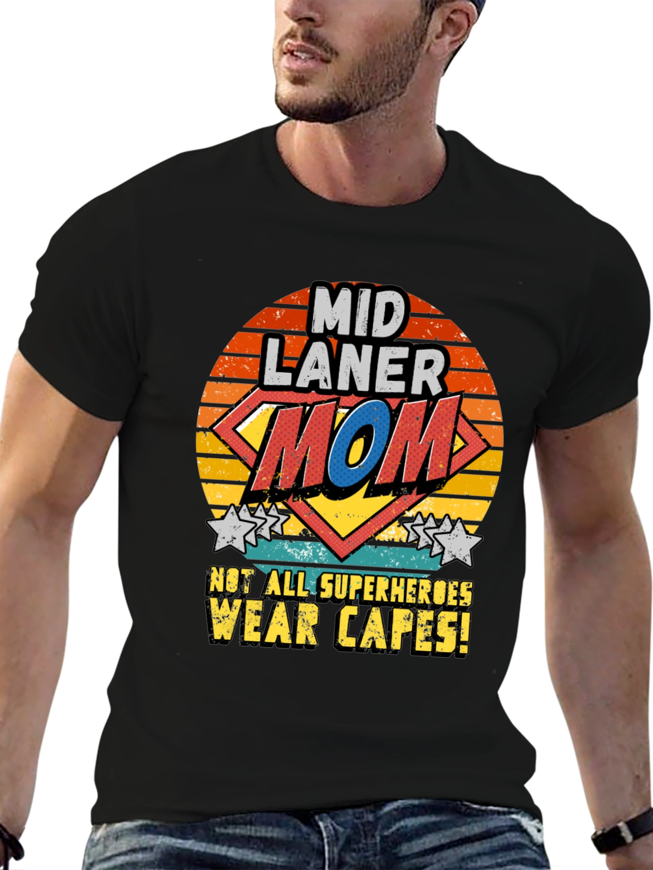 Mid Laner Mom T-Shirt - Super Hero Tee - 6