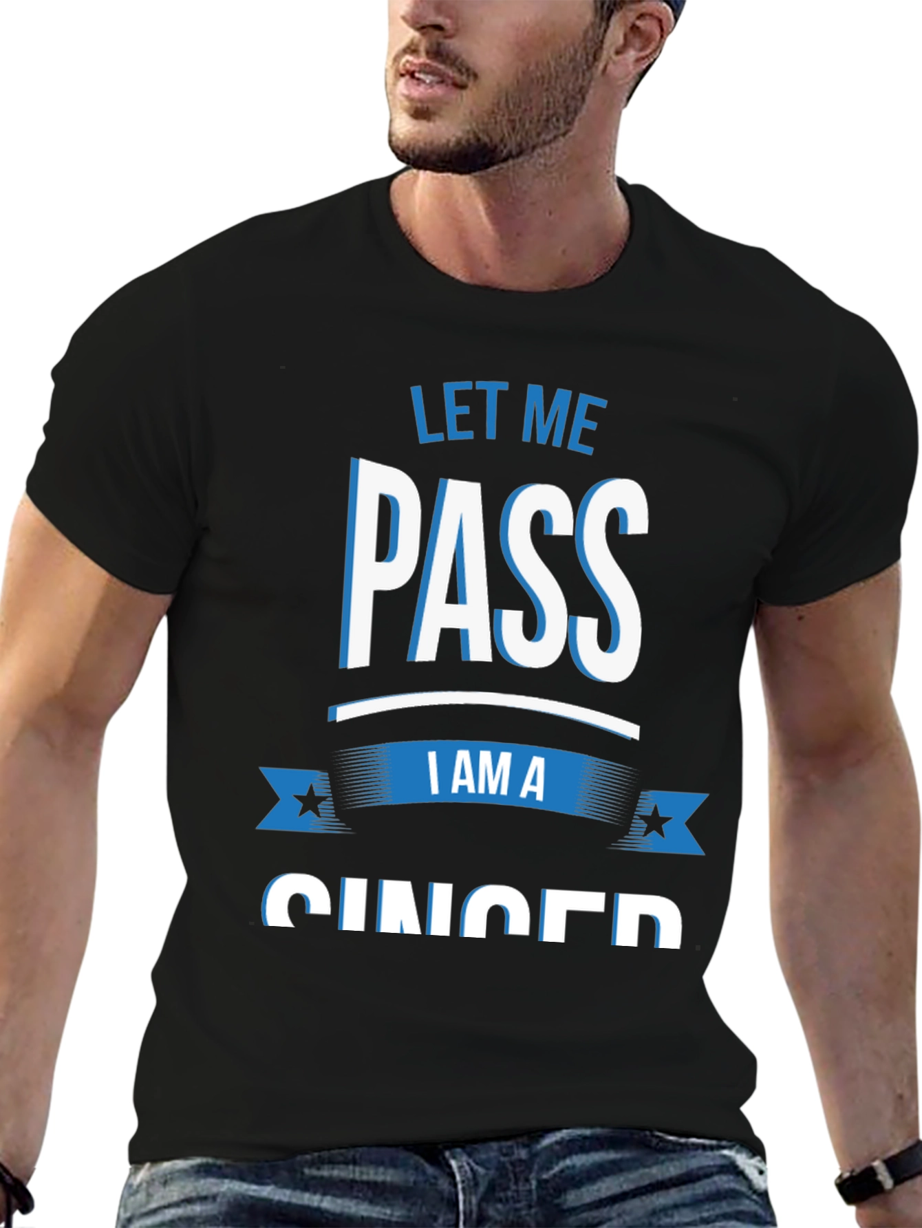 Black Let Me Pass I Am A Ginger T-Shirt view 6