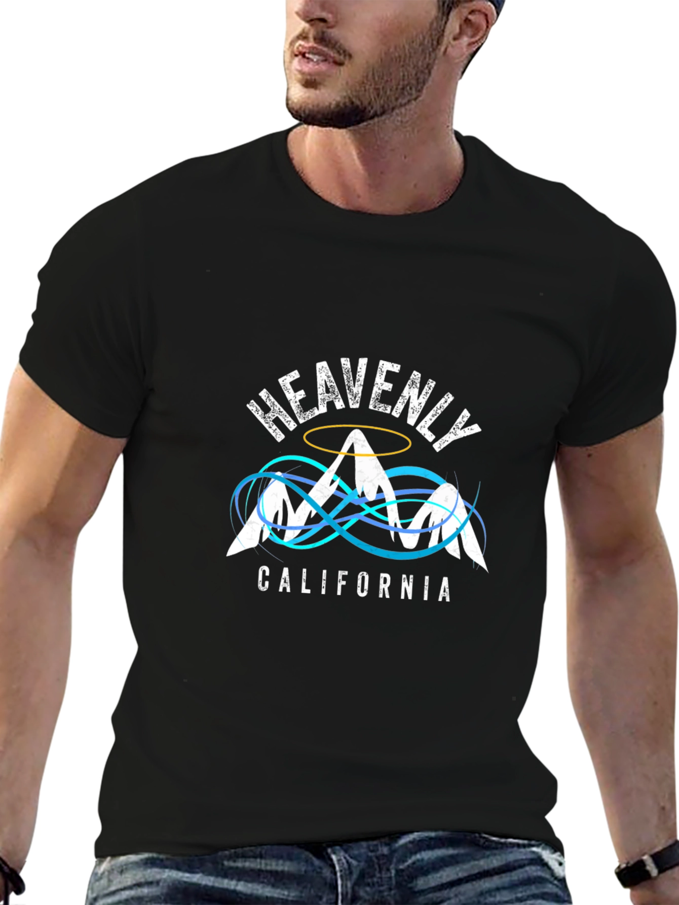 Black Heavenly California Graphic Tee view 6