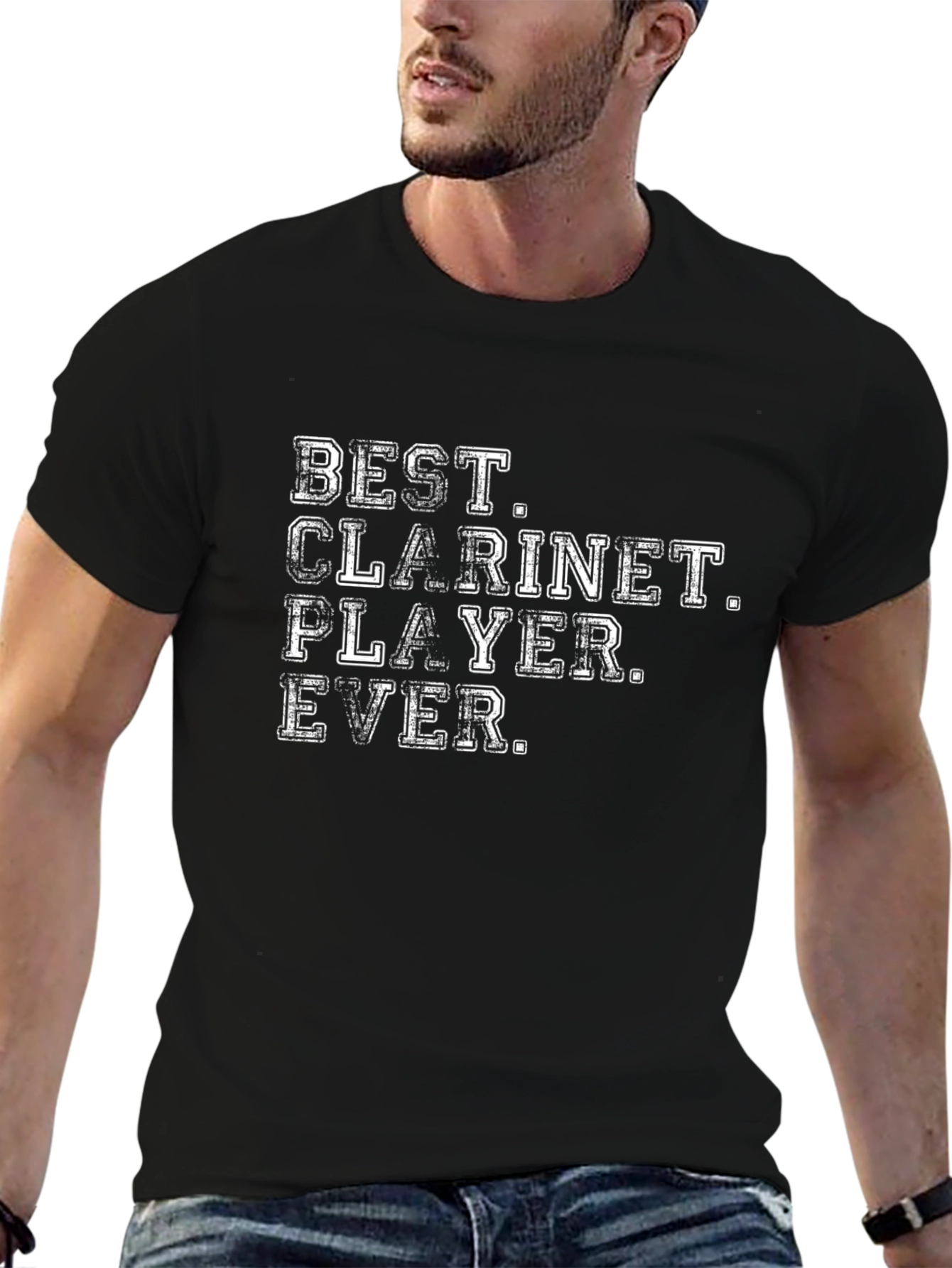 Black Best Clarinet Player Ever T-Shirt view 6