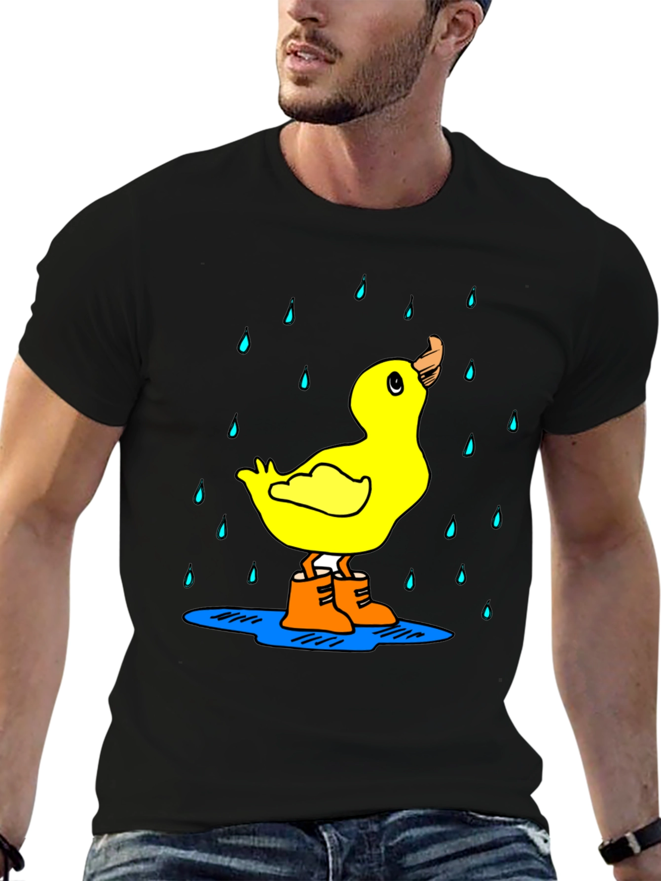 Black Duck in Boots Graphic Tee view 6