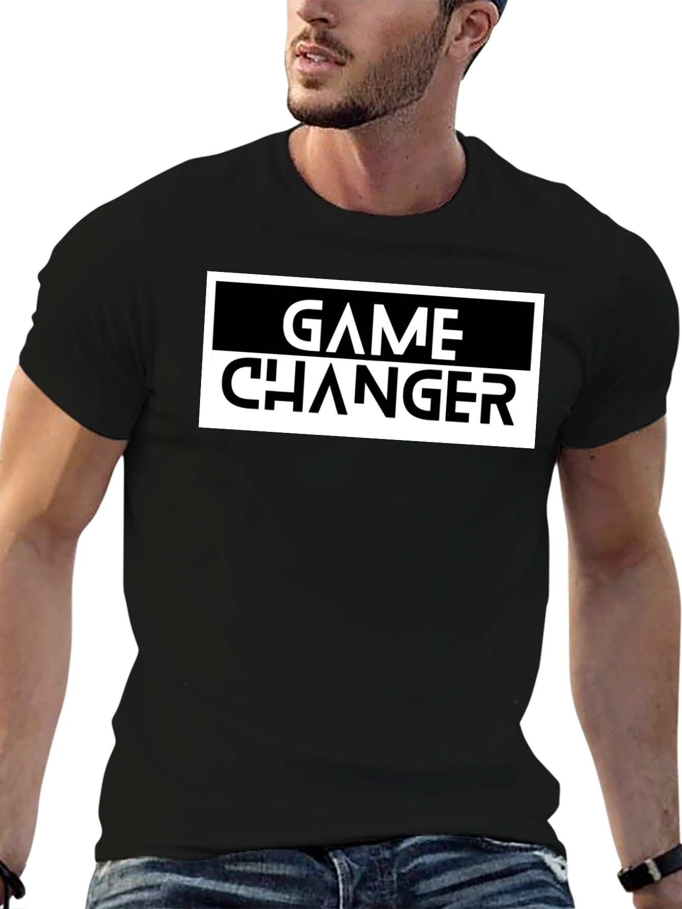 Black Game Changer Graphic T-Shirt - Black view 6