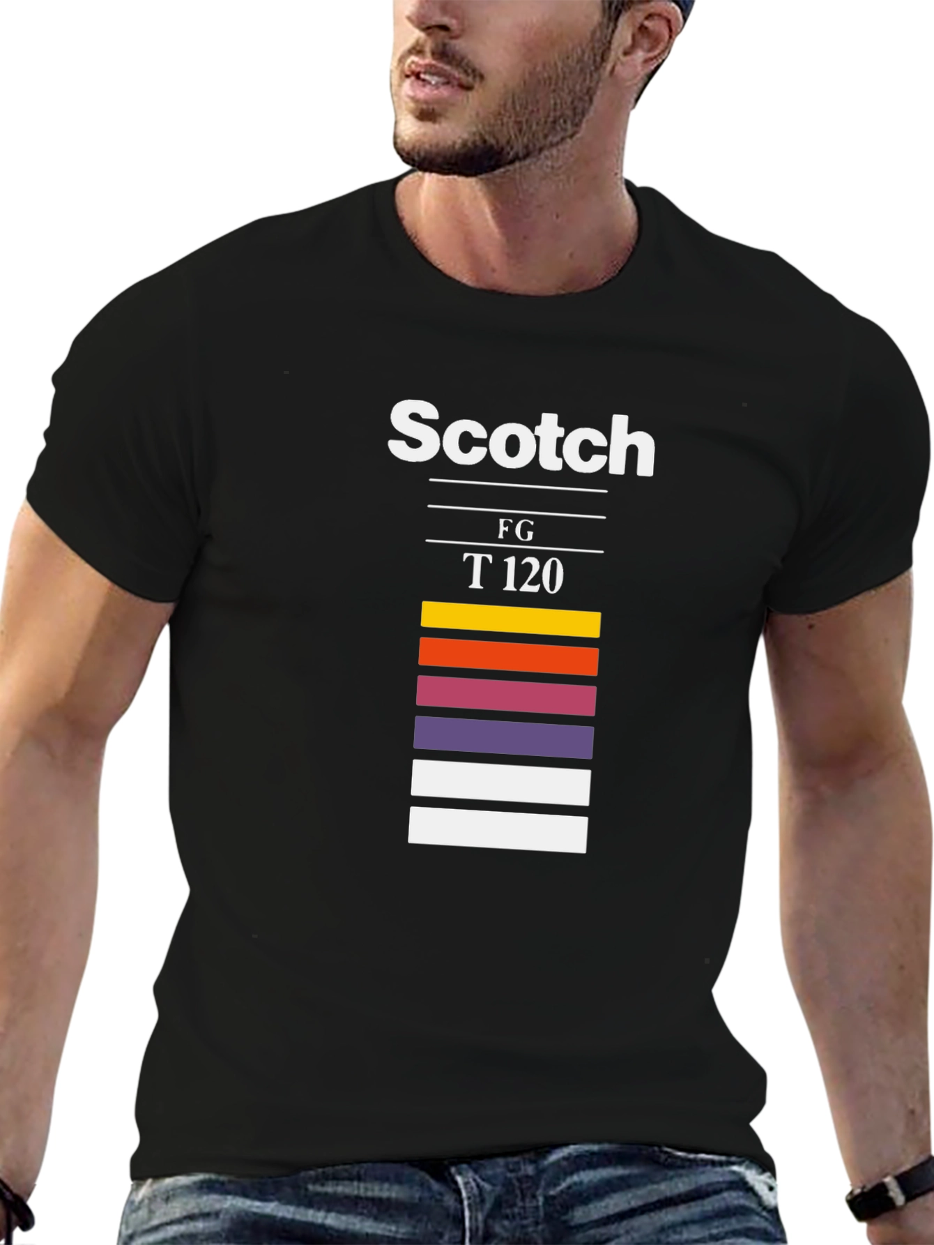 Black Scotch FG T120 Graphic T-Shirt - Retro Style view 6