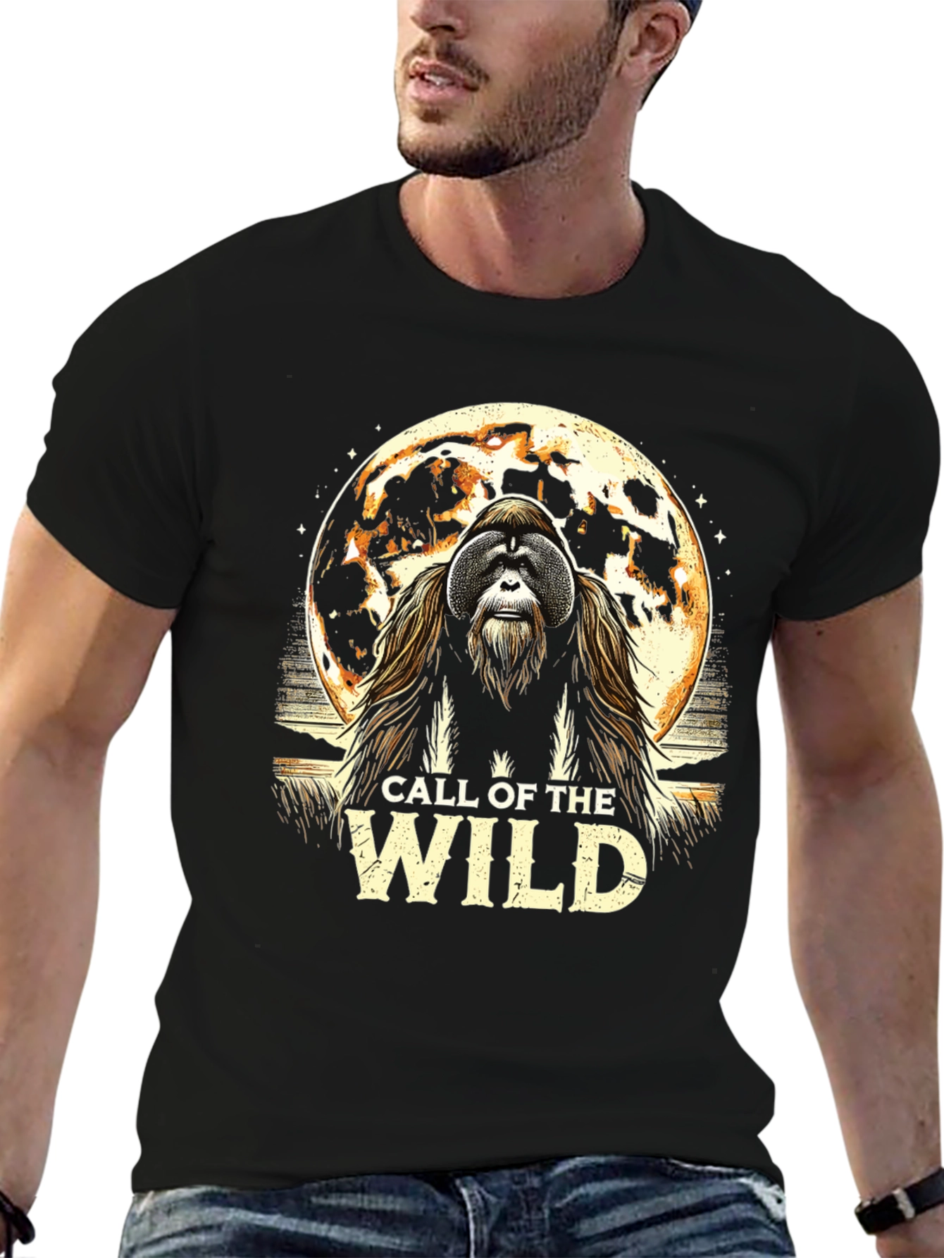 Black Call of the Wild Graphic Tee view 6